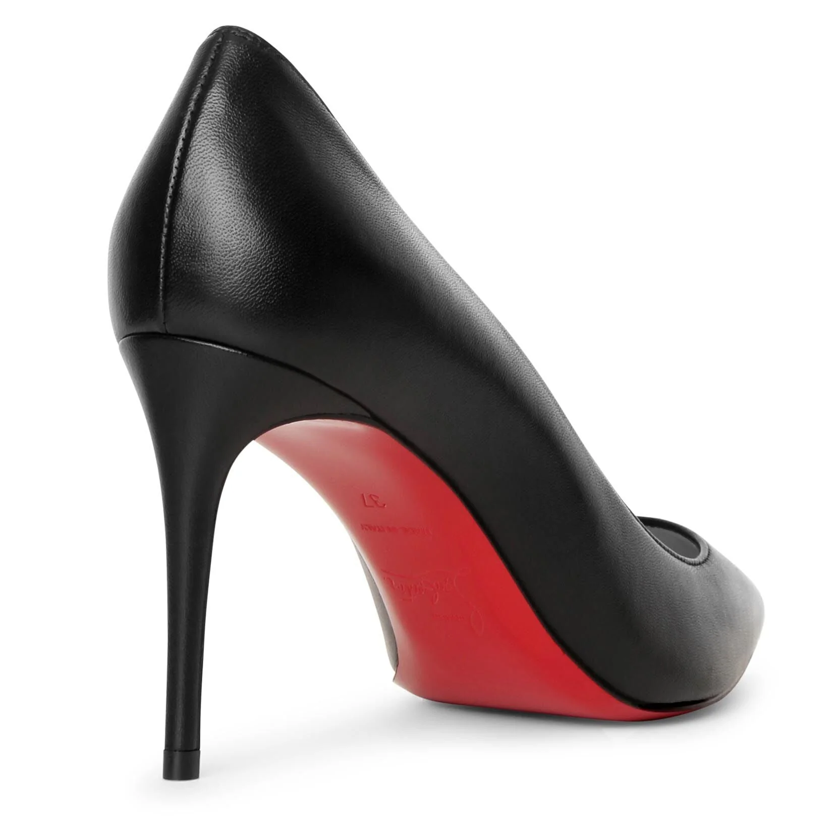Kate 85 black leather pumps - Image 4