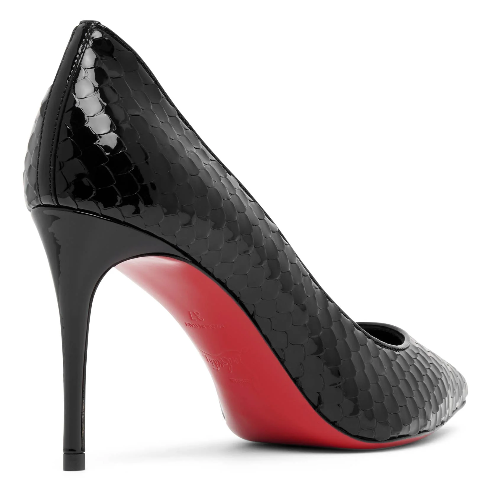 Kate 85 black leather pumps - Image 4