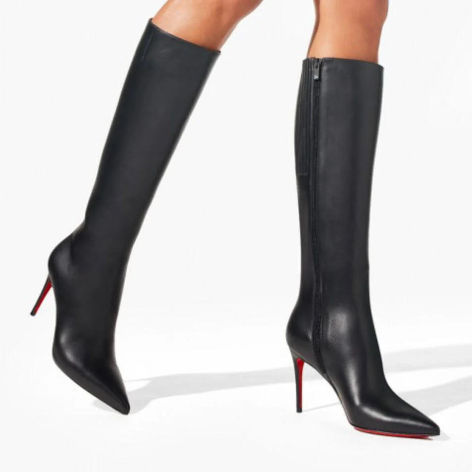 Kate Botta 85 black leather boots - Image 7