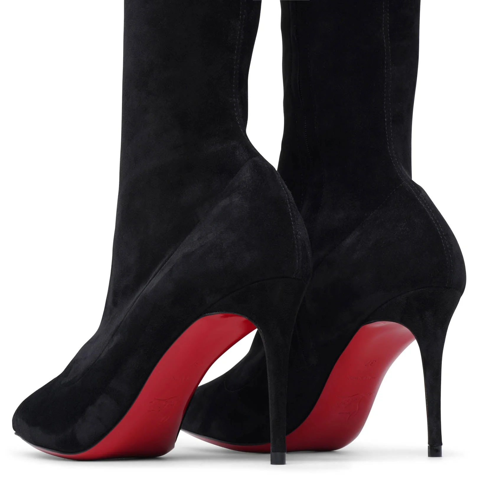 Kate Botta Alta 85 black suede stretch boots - Image 6