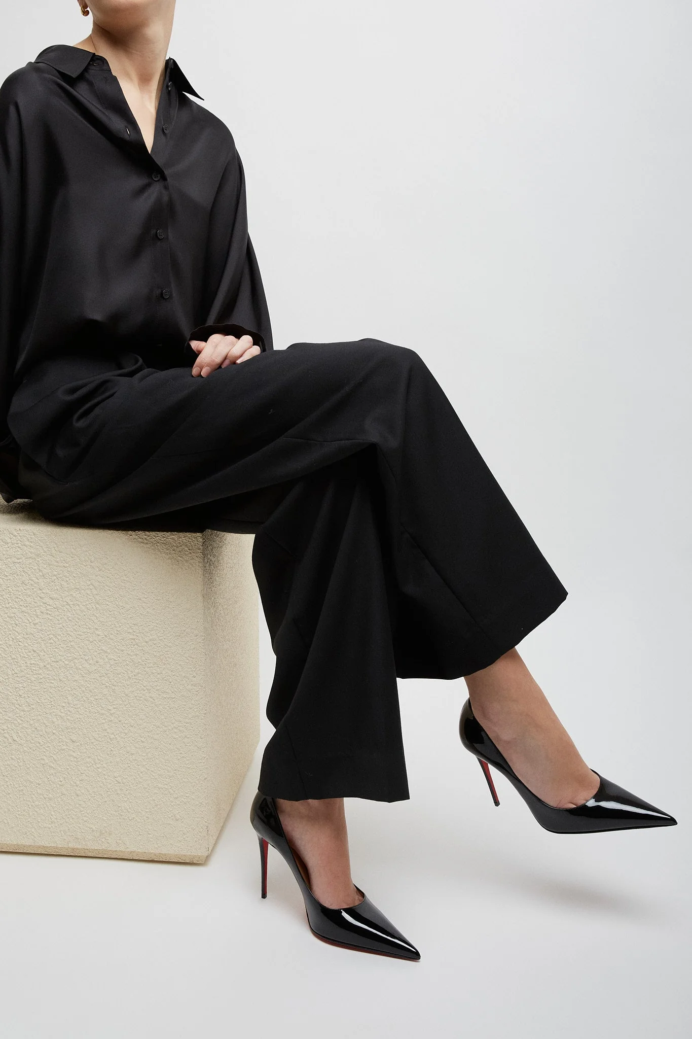 Kate Max 100 black patent pumps - Image 6