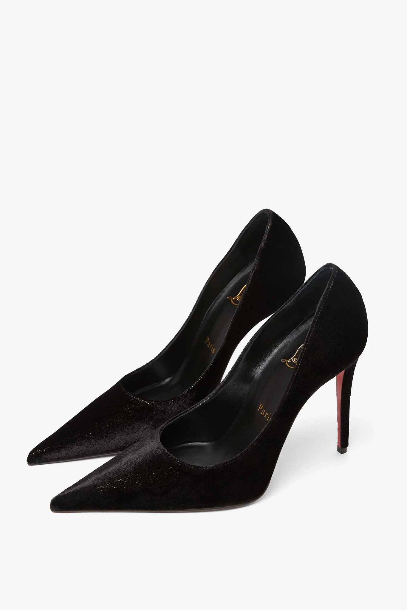 Kate Max 100 black velvet pumps - Image 4