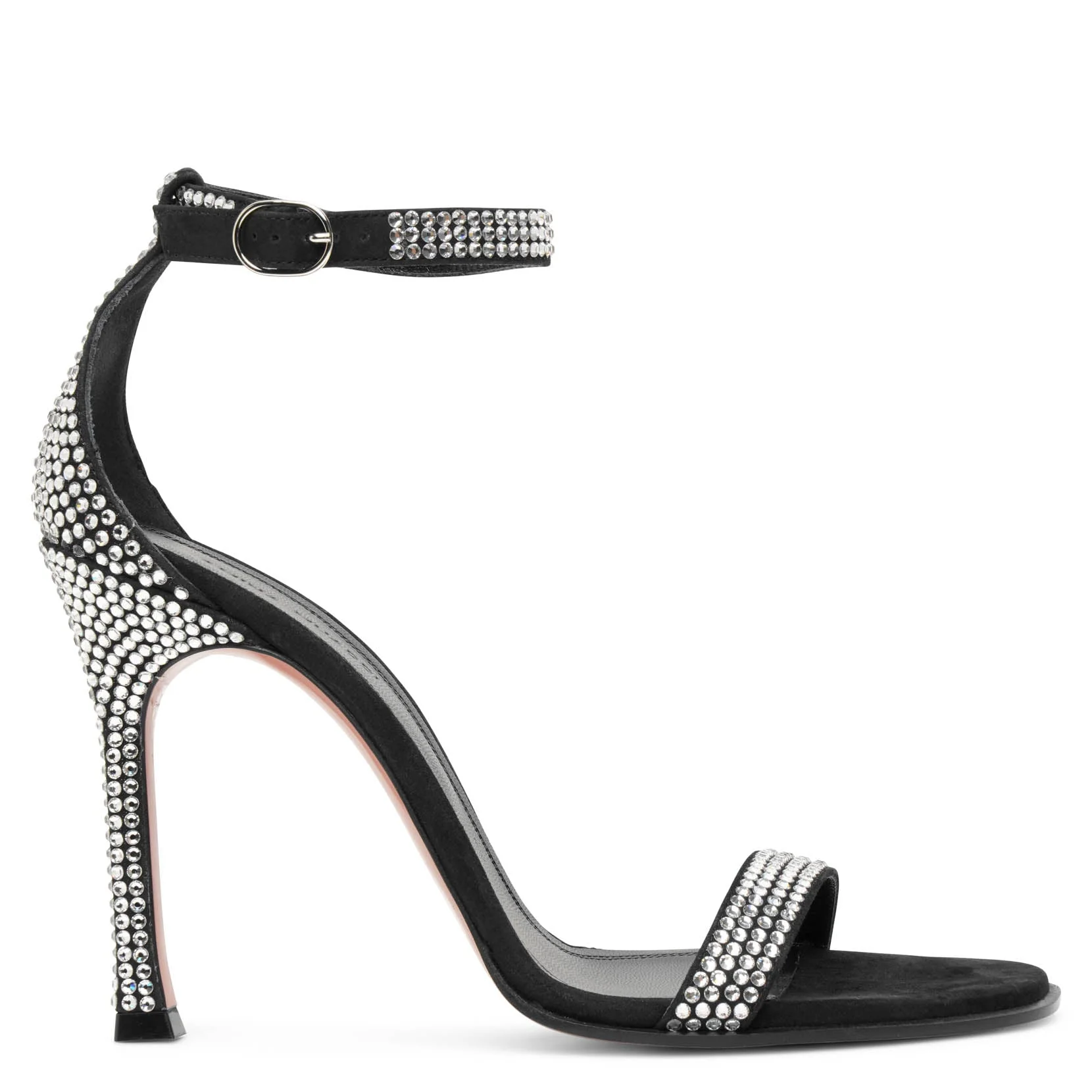 Kim crystal 105 black crystal sandals