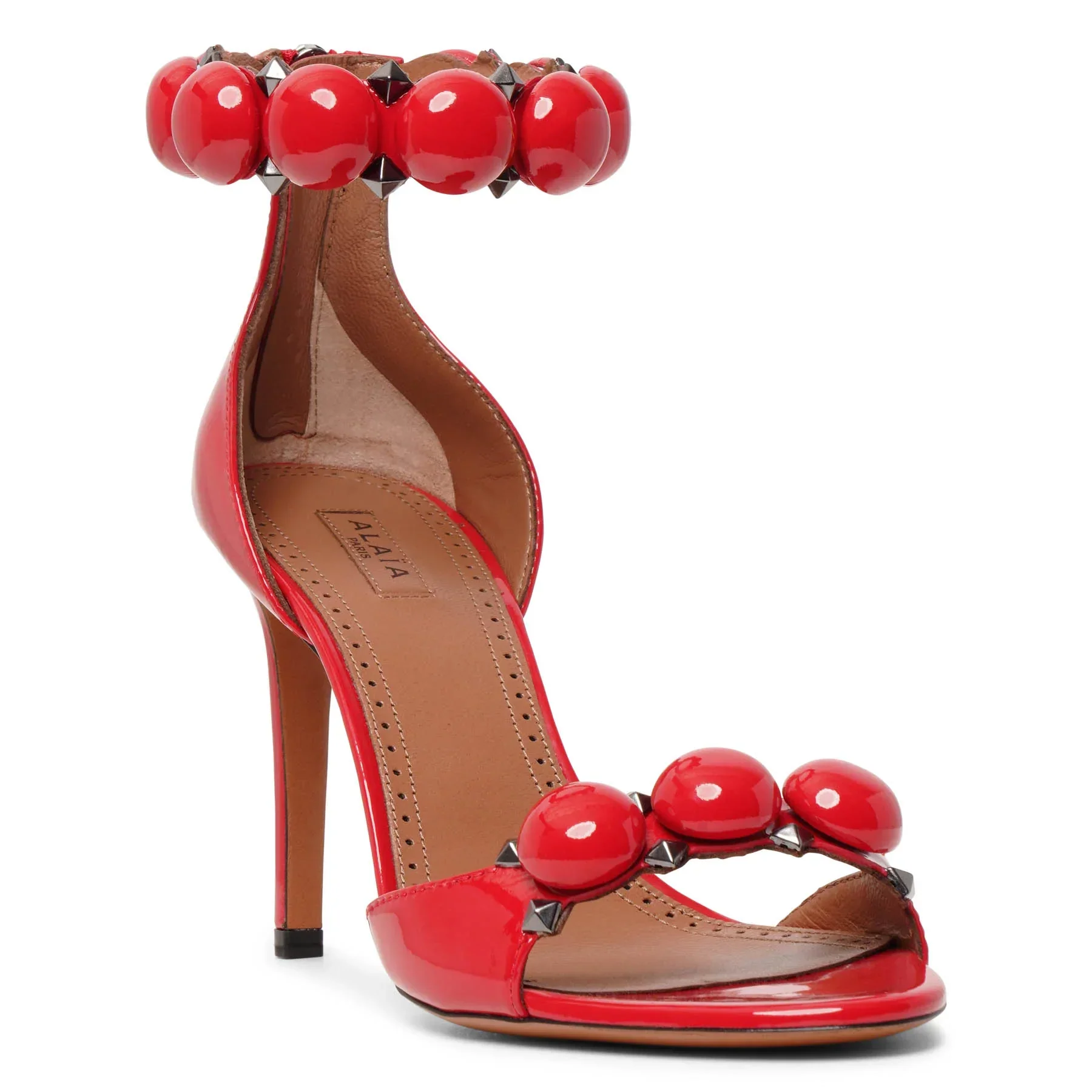 La Bombe 90 patent red sandals - Image 3
