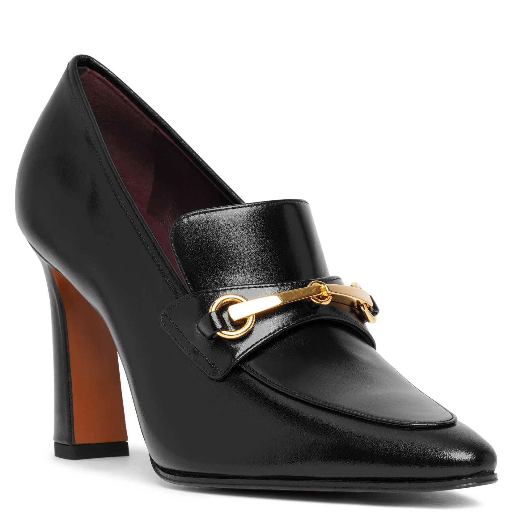 Lady black leather loafers - Image 3