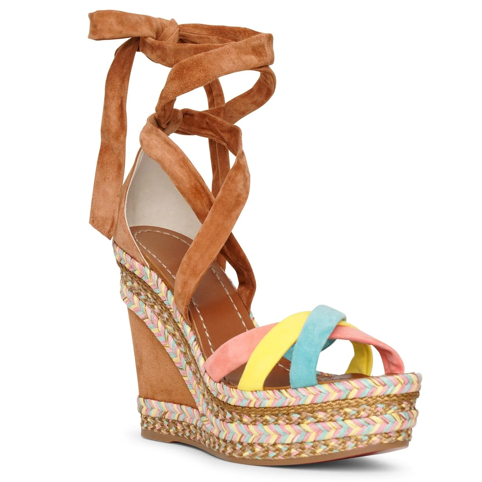Lagoadonna 120 suede wedge espadrilles - Image 3