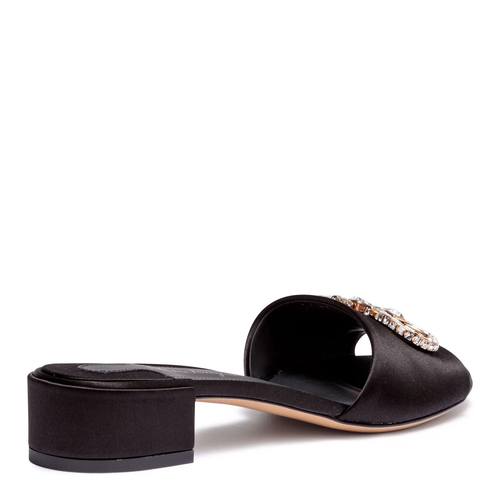 Lampio 30 black satin sandals - Image 3