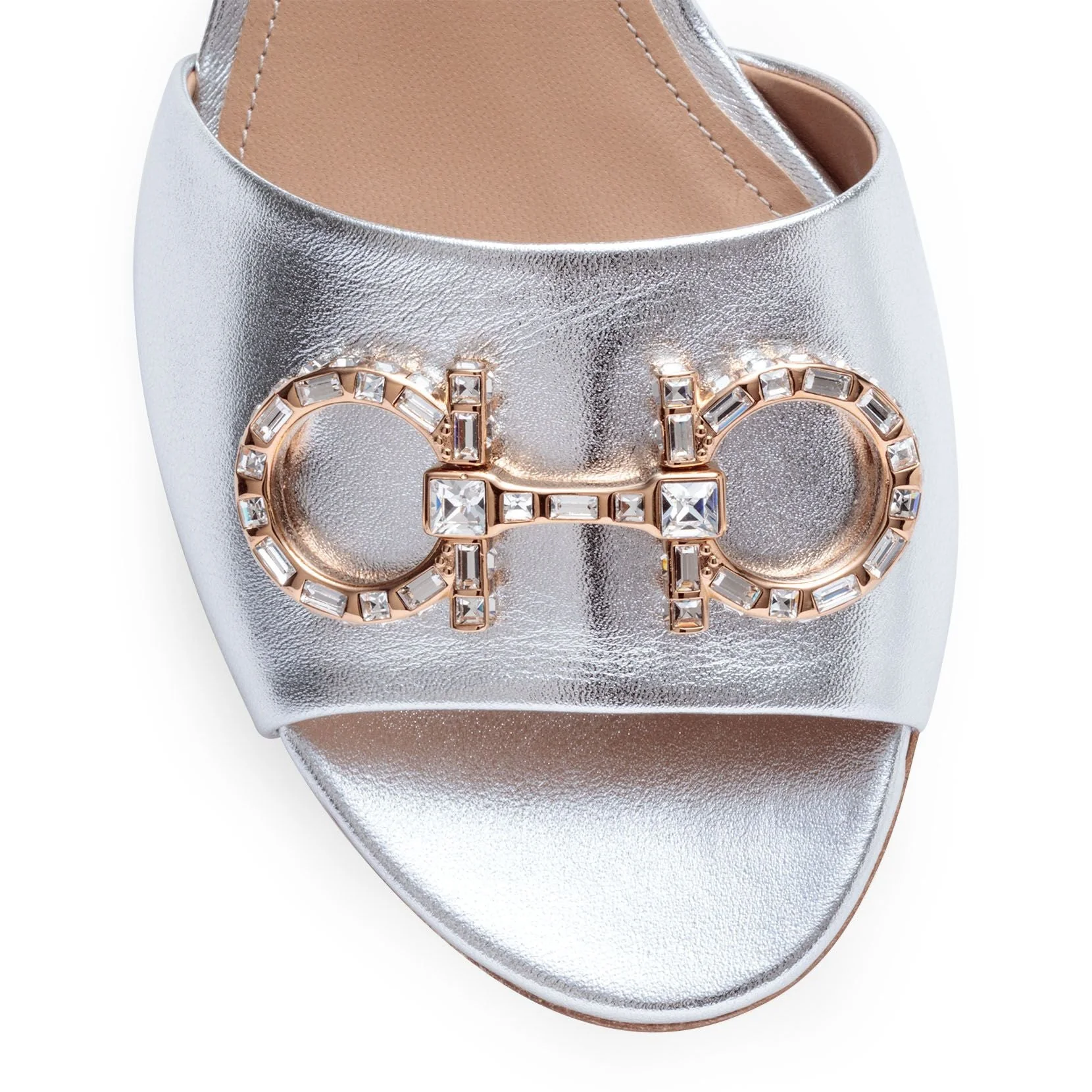 Lampio 30 silver leather sandals - Image 4
