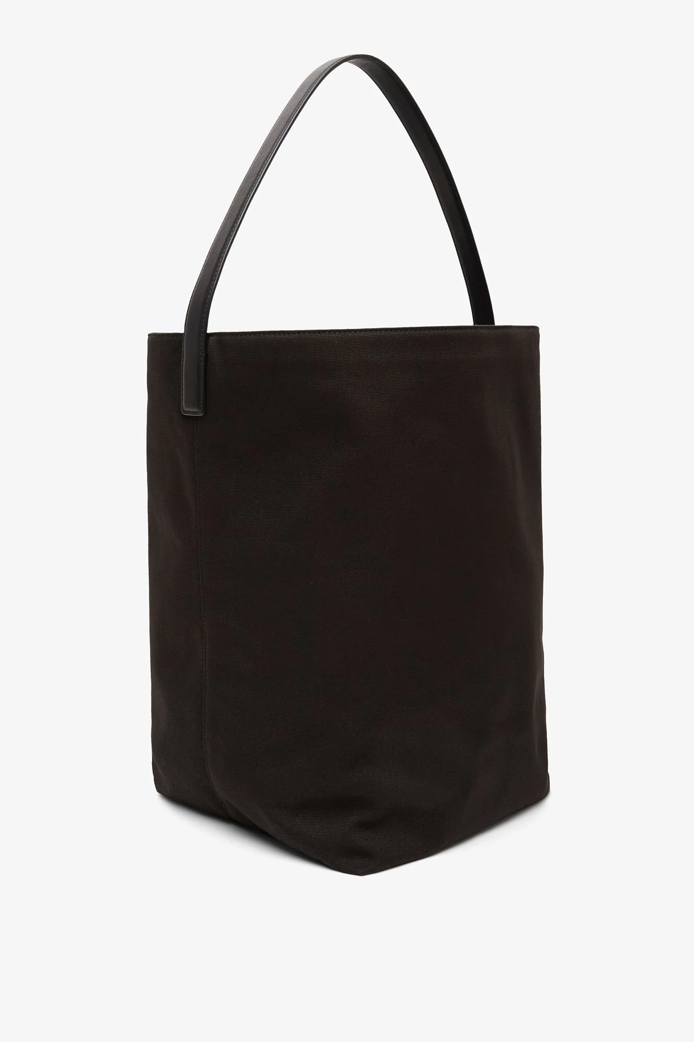 Large N/S black canvas tote bag - Image 3