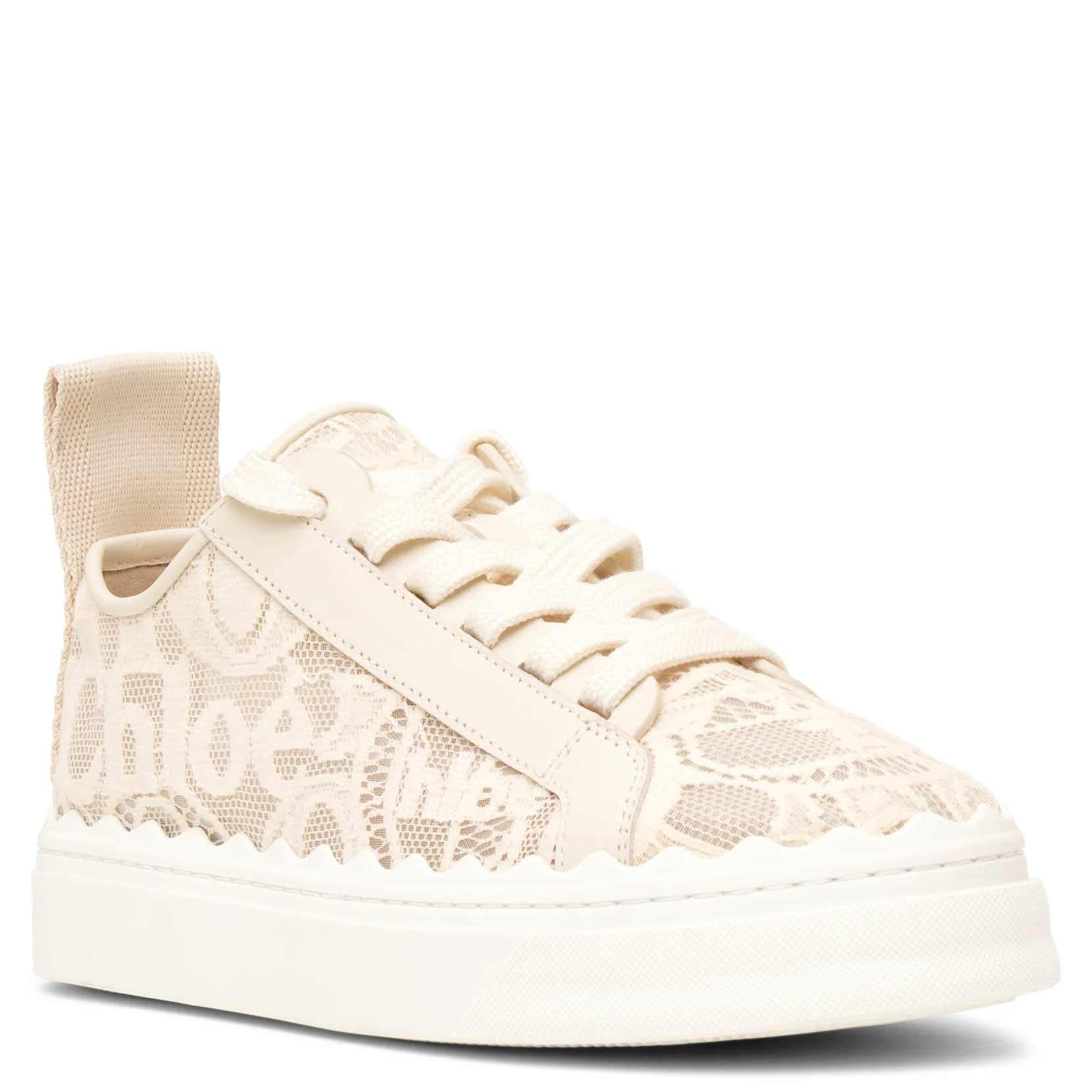 Lauren beige lace sneakers - Image 3