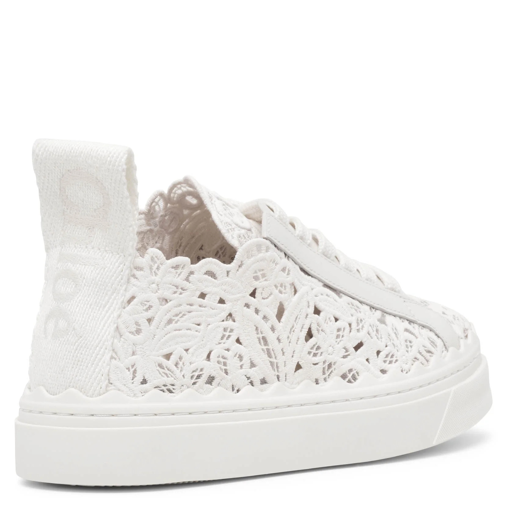 Lauren white lace sneakers - Image 4