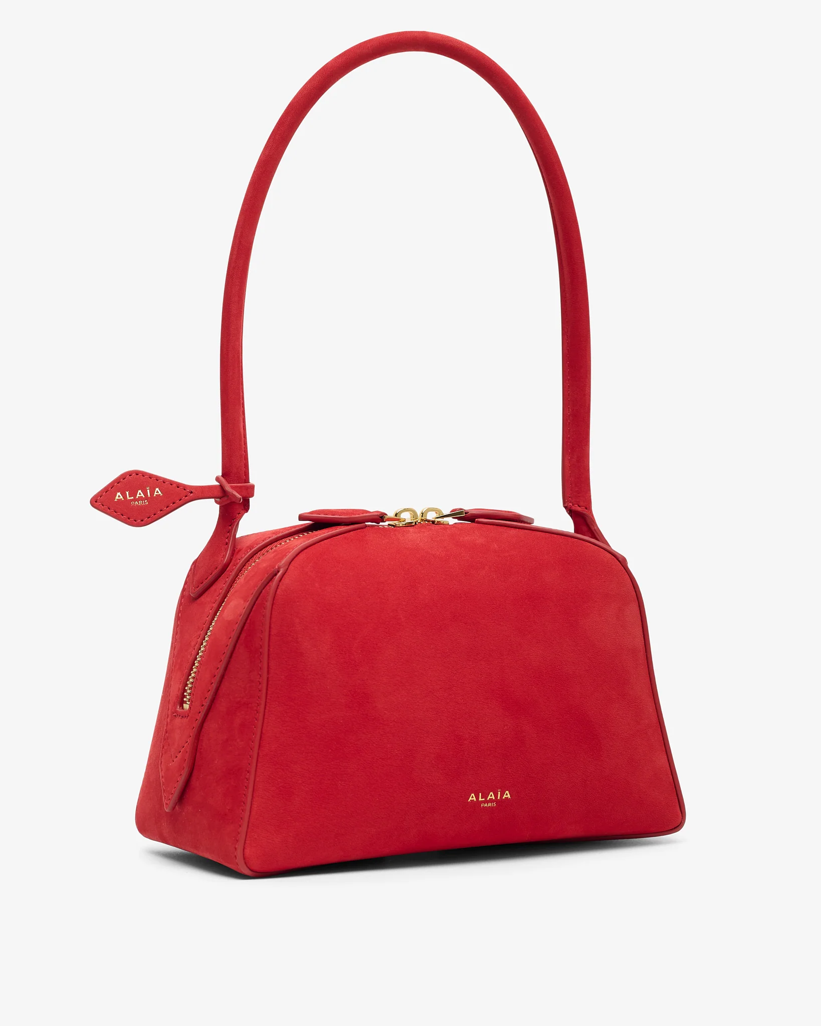 Le Bouledogue Small red suede bag - Image 2