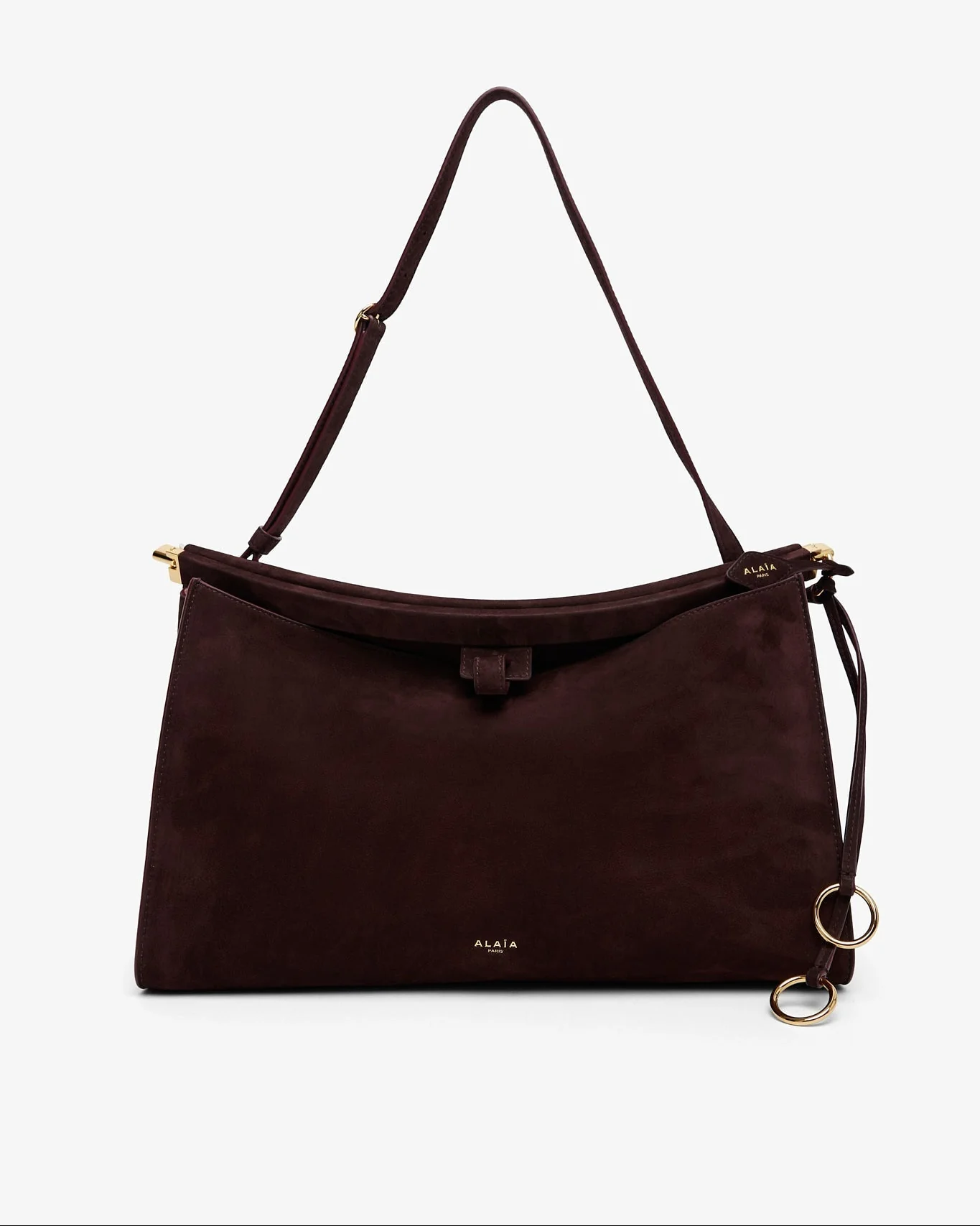 Le Click burgundy shoulder bag