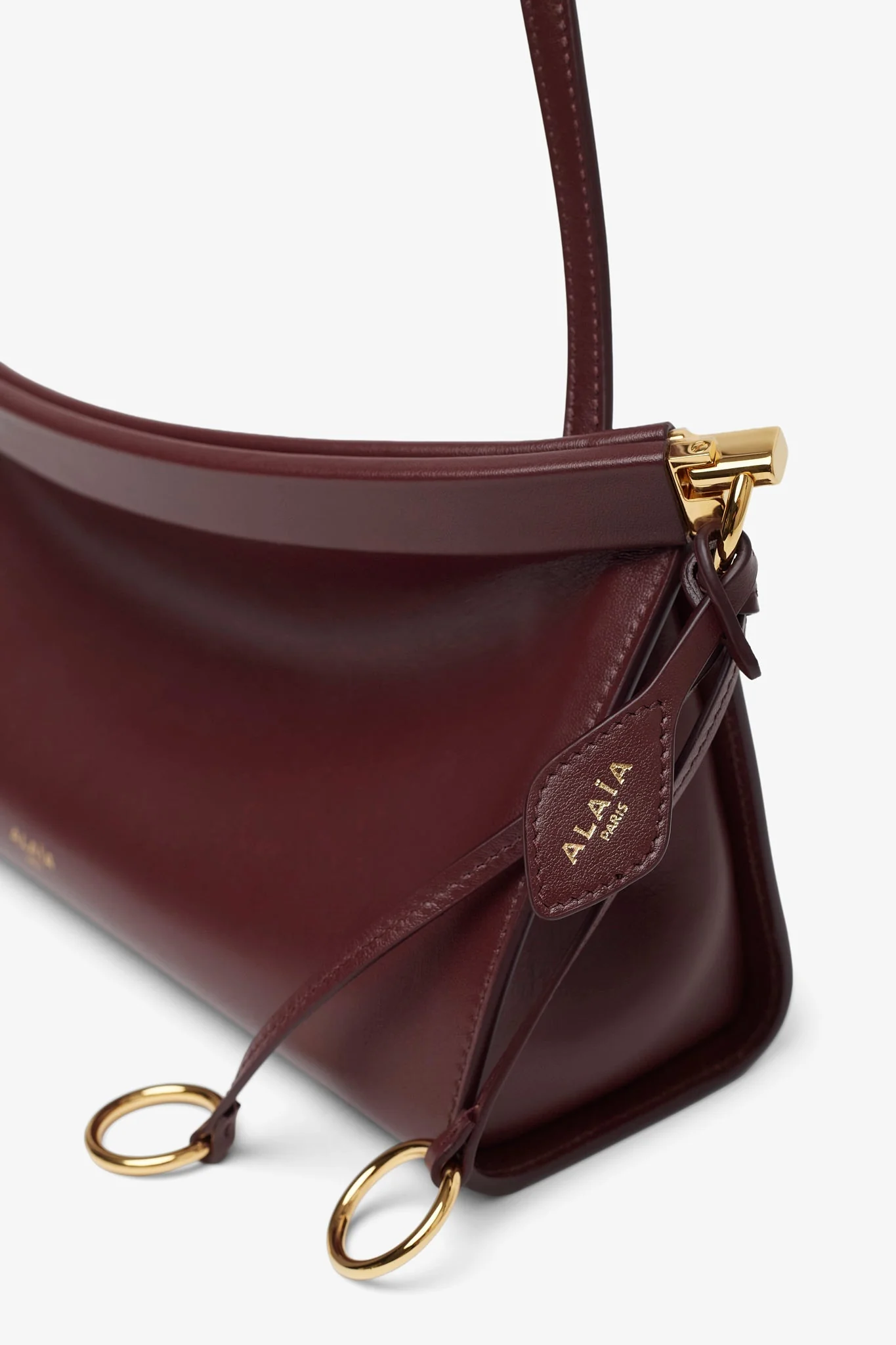 Le Click east west medium dark red bag - Image 5