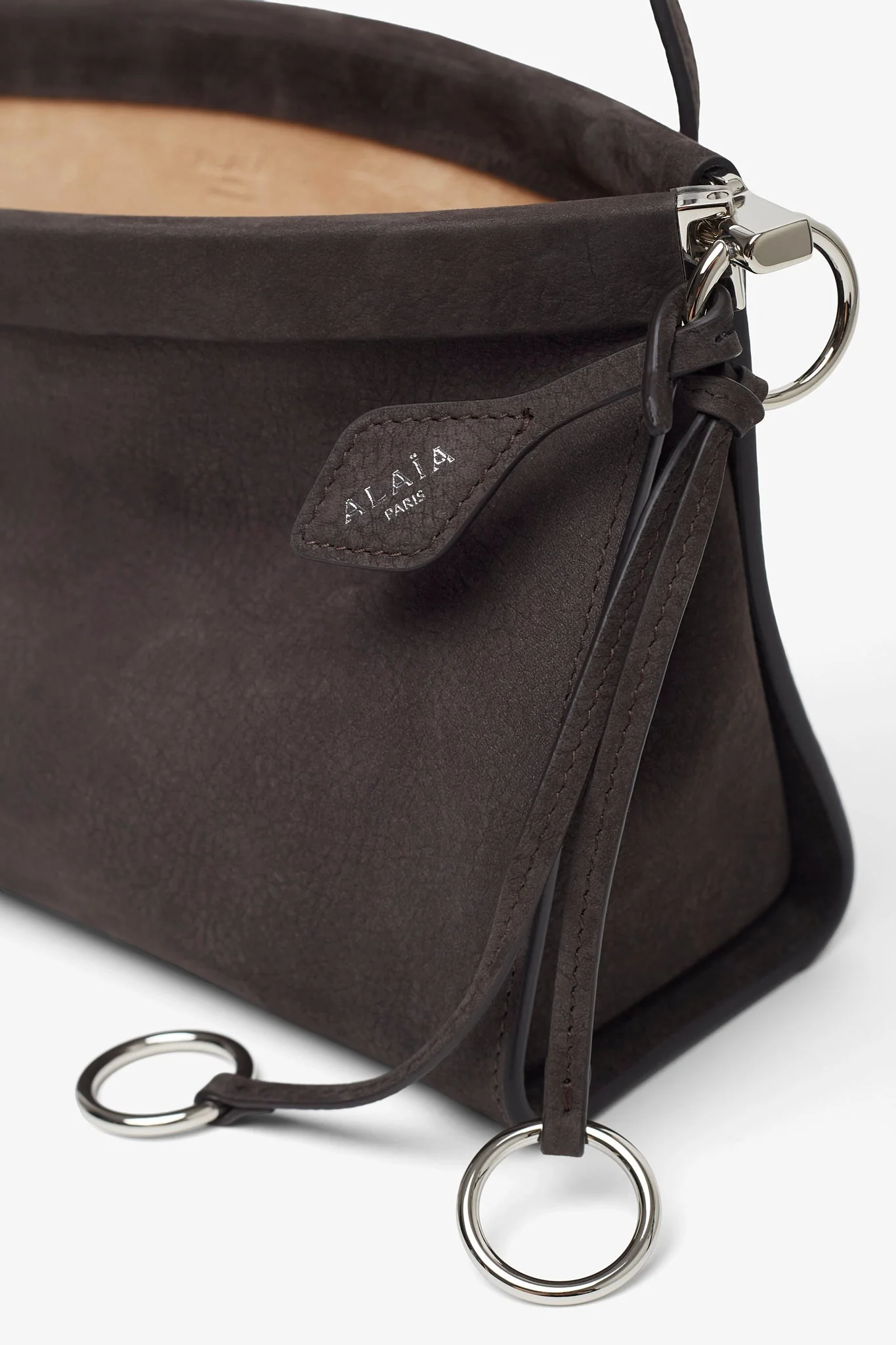 Le Click east west medium grey bag - Image 5