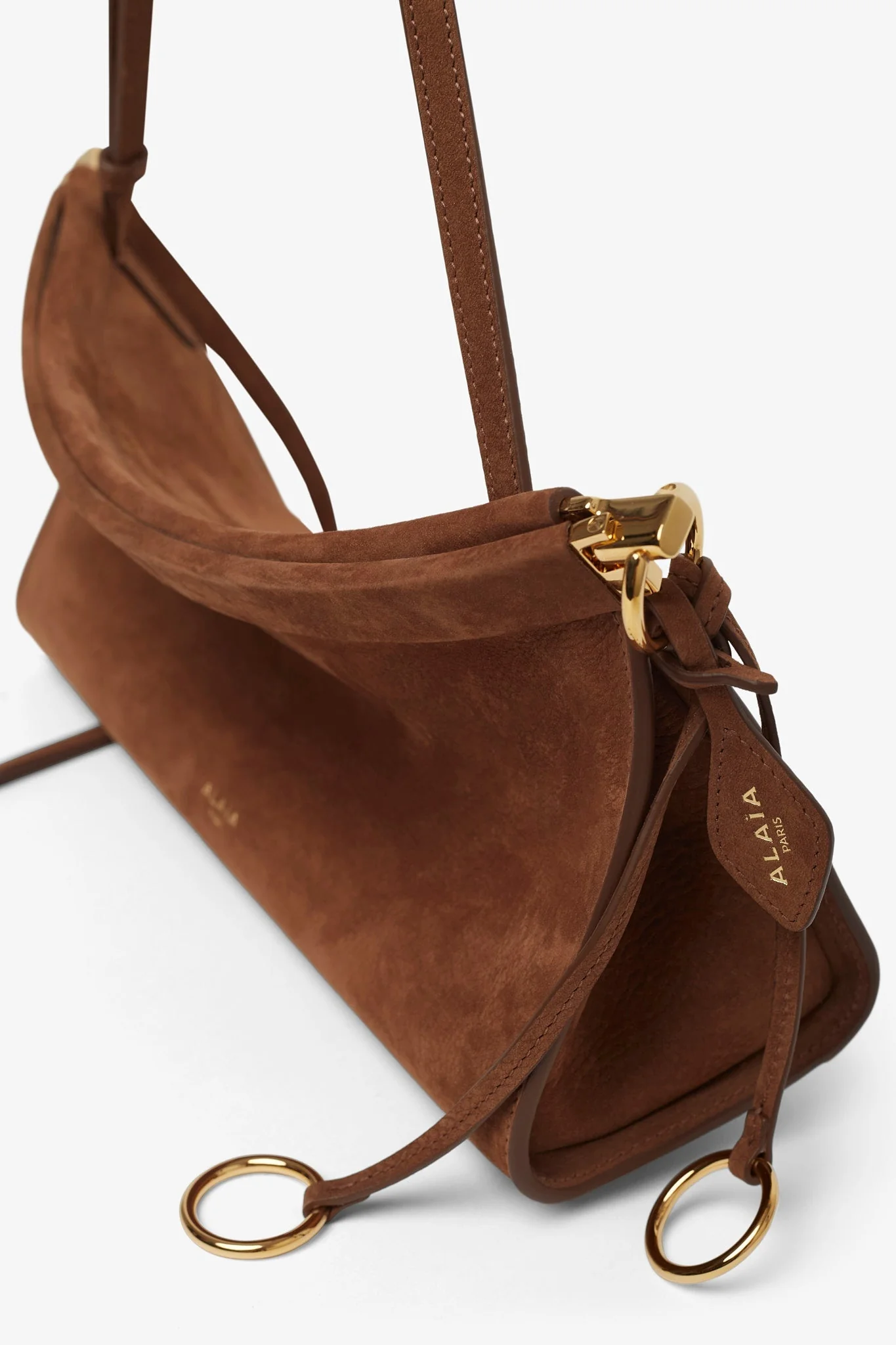 Le Click EW Medium brown nubuck leather bag - Image 3
