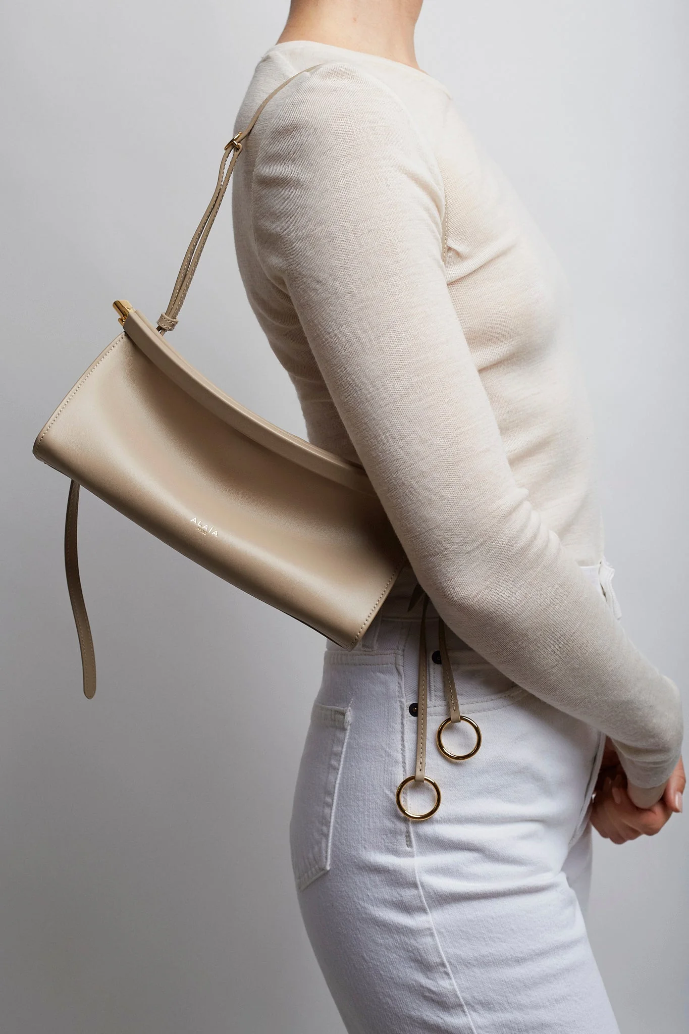 Le Click EW small grege shoulder bag - Image 2