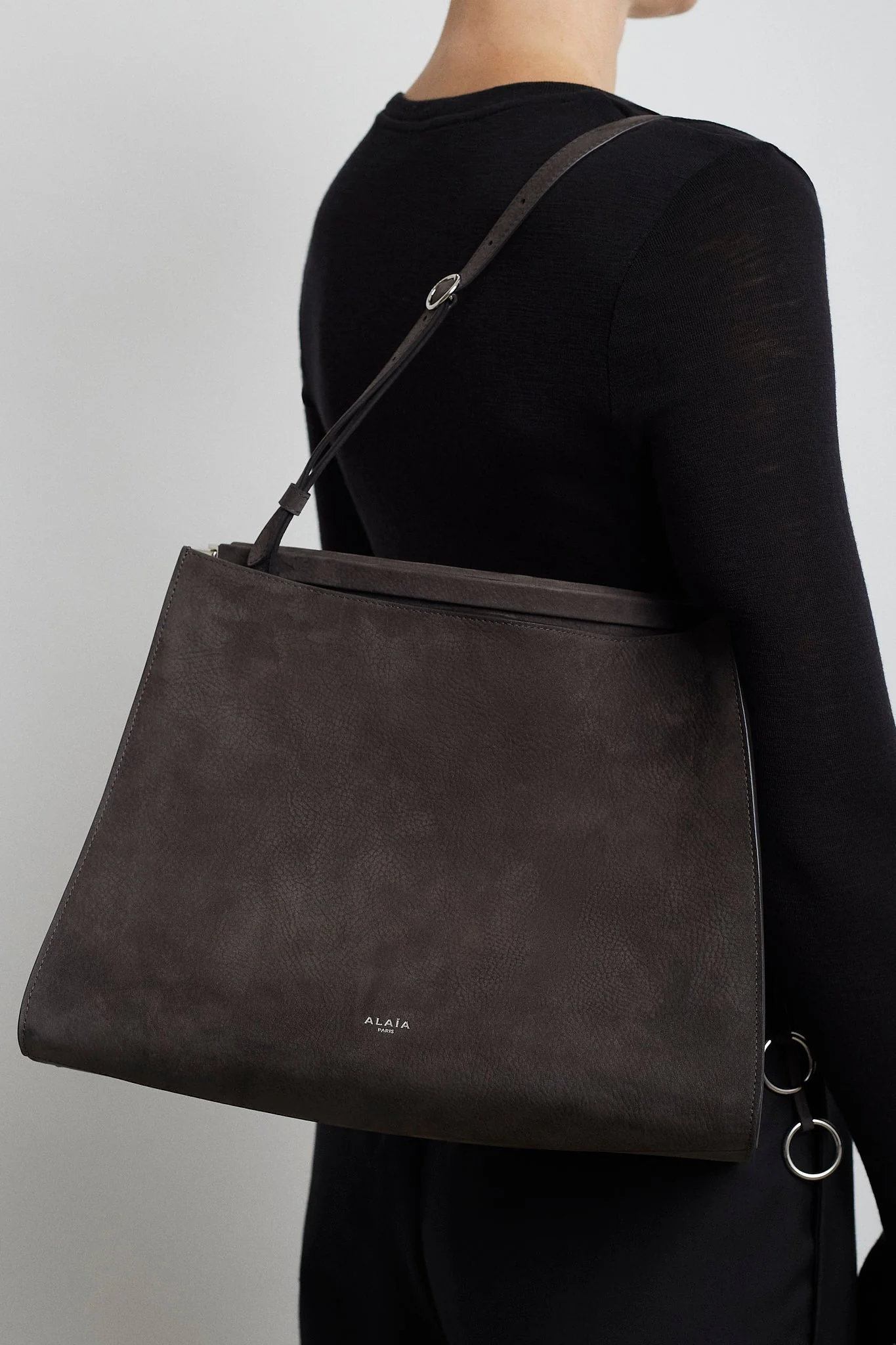 Le Click medium square grey bag - Image 6