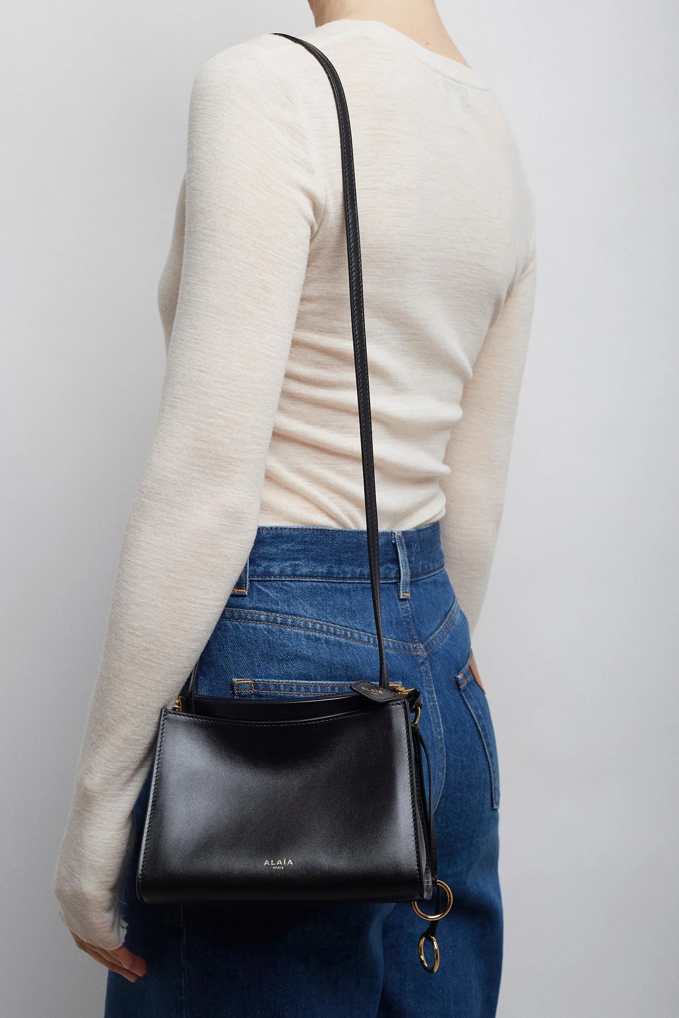 Le Click small black square bag - Image 2