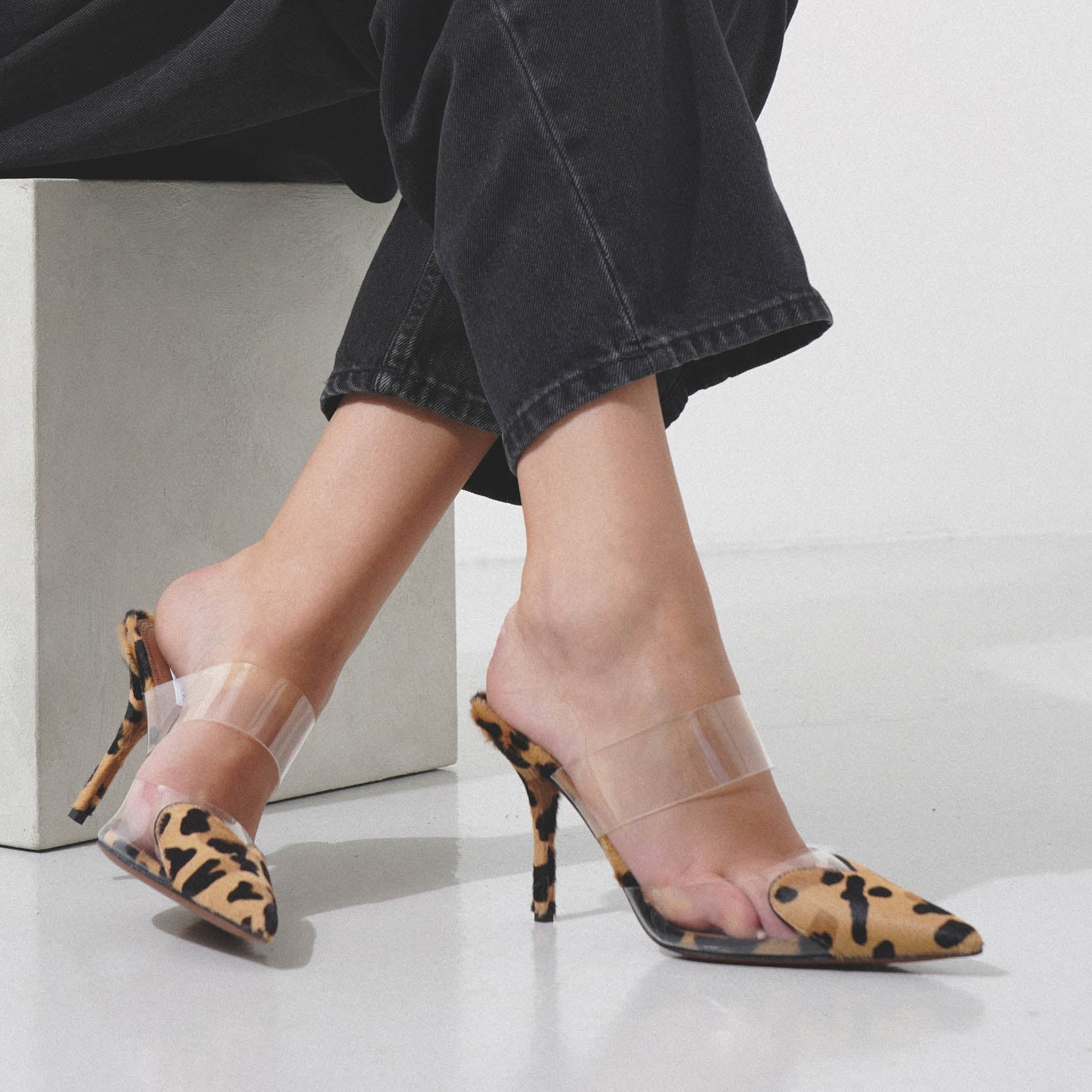 Coeur 90 leopard mule pumps - Image 6