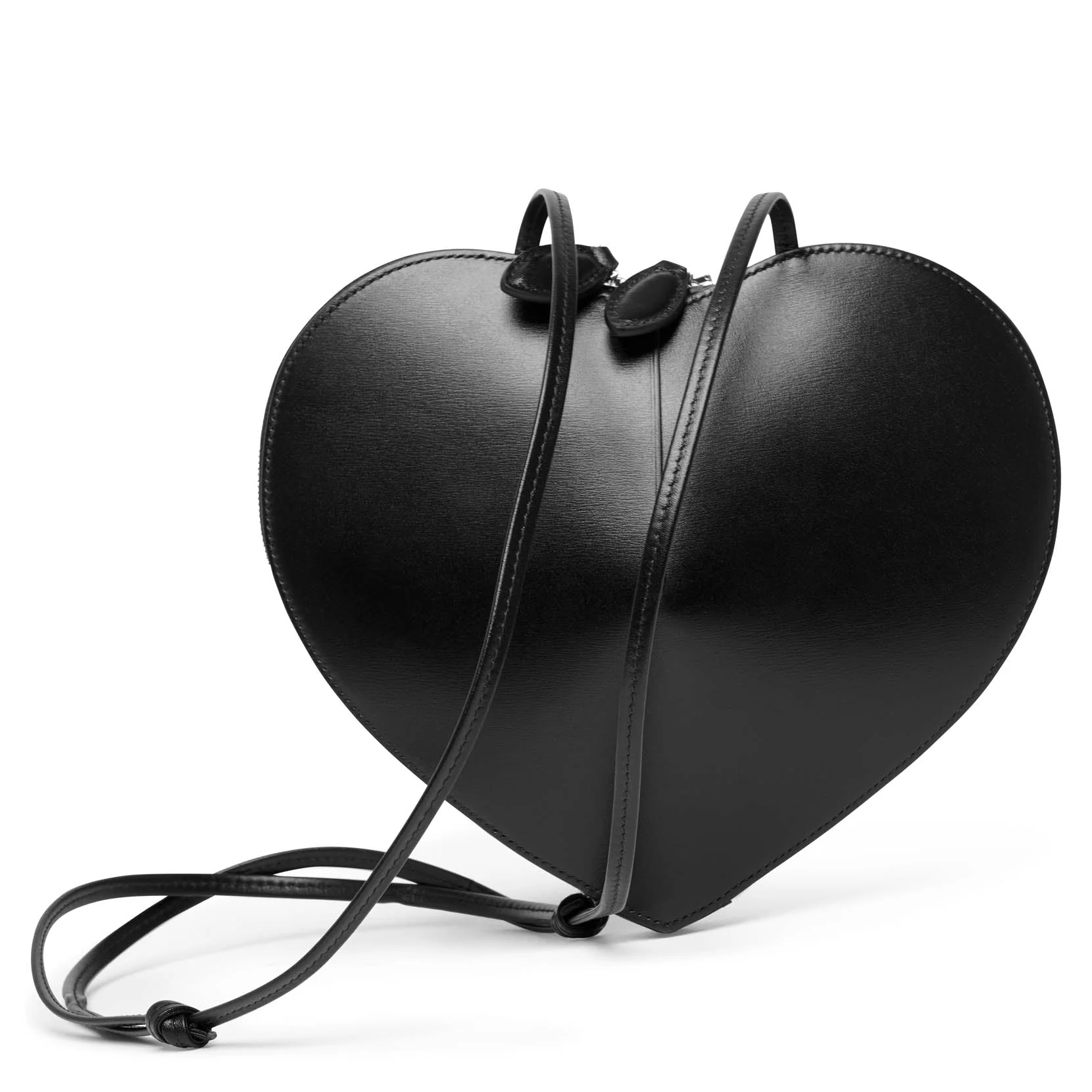 Le Coeur black leather crossbody bag - Image 5