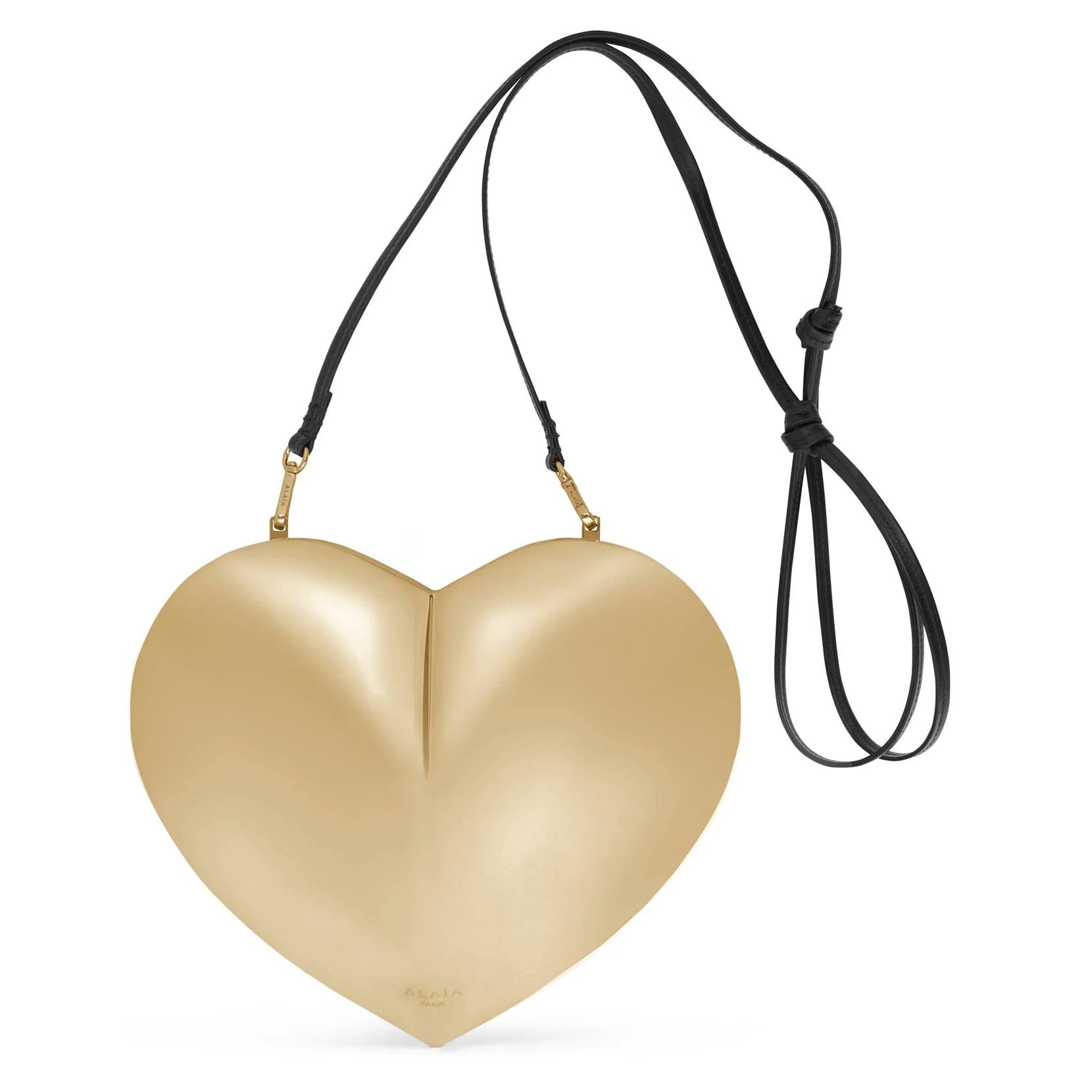 Le Coeur gold metal crossbody bag - Image 3