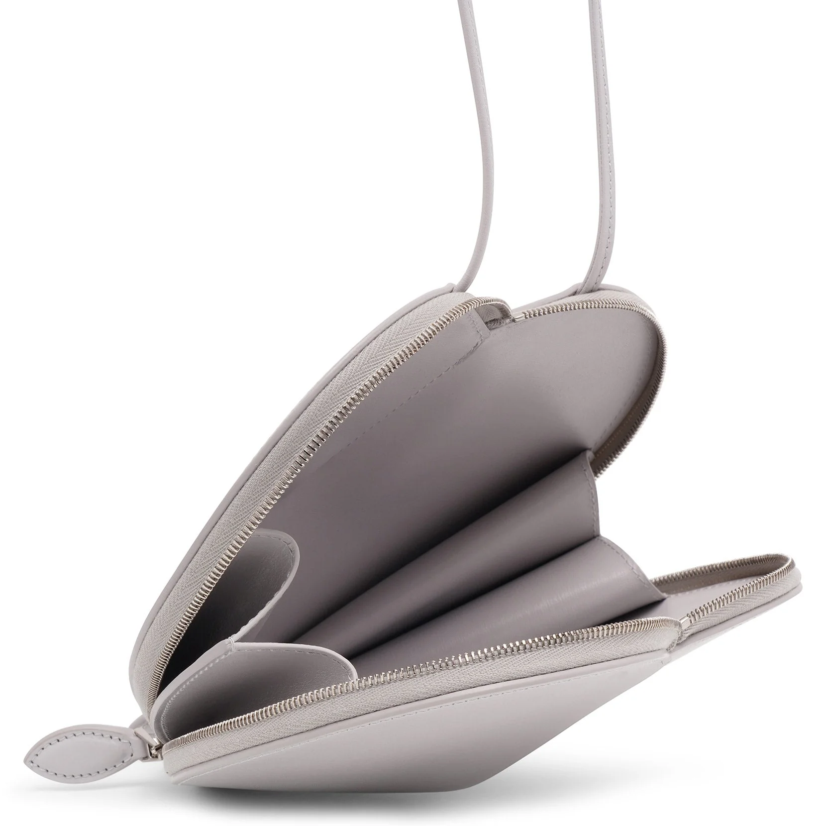 Le Coeur grey leather crossbody bag - Image 5