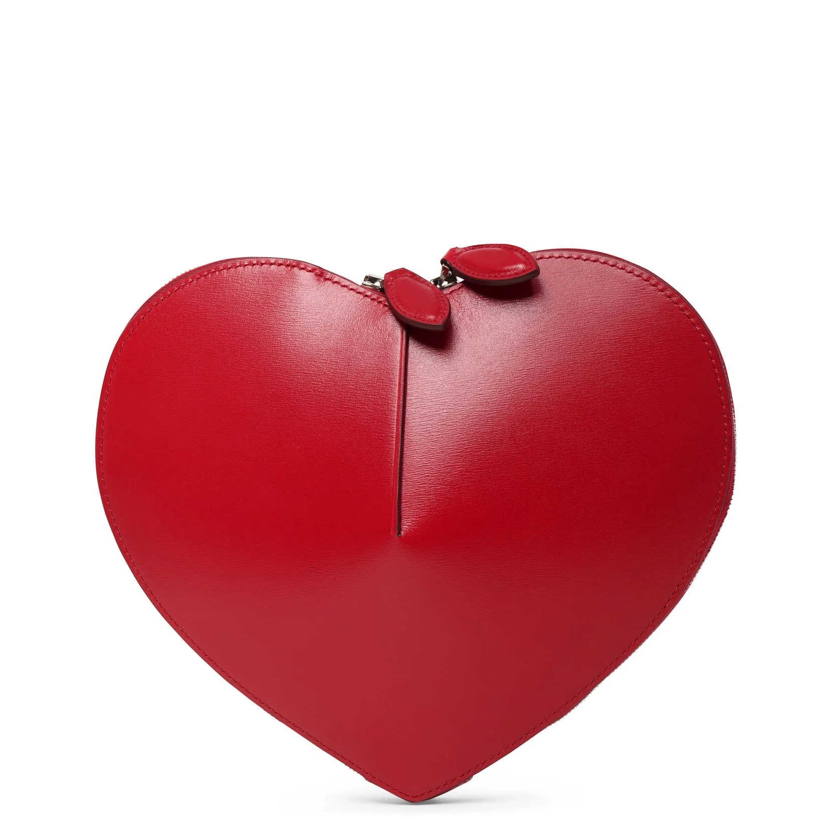 Le Coeur red leather crossbody bag - Image 4