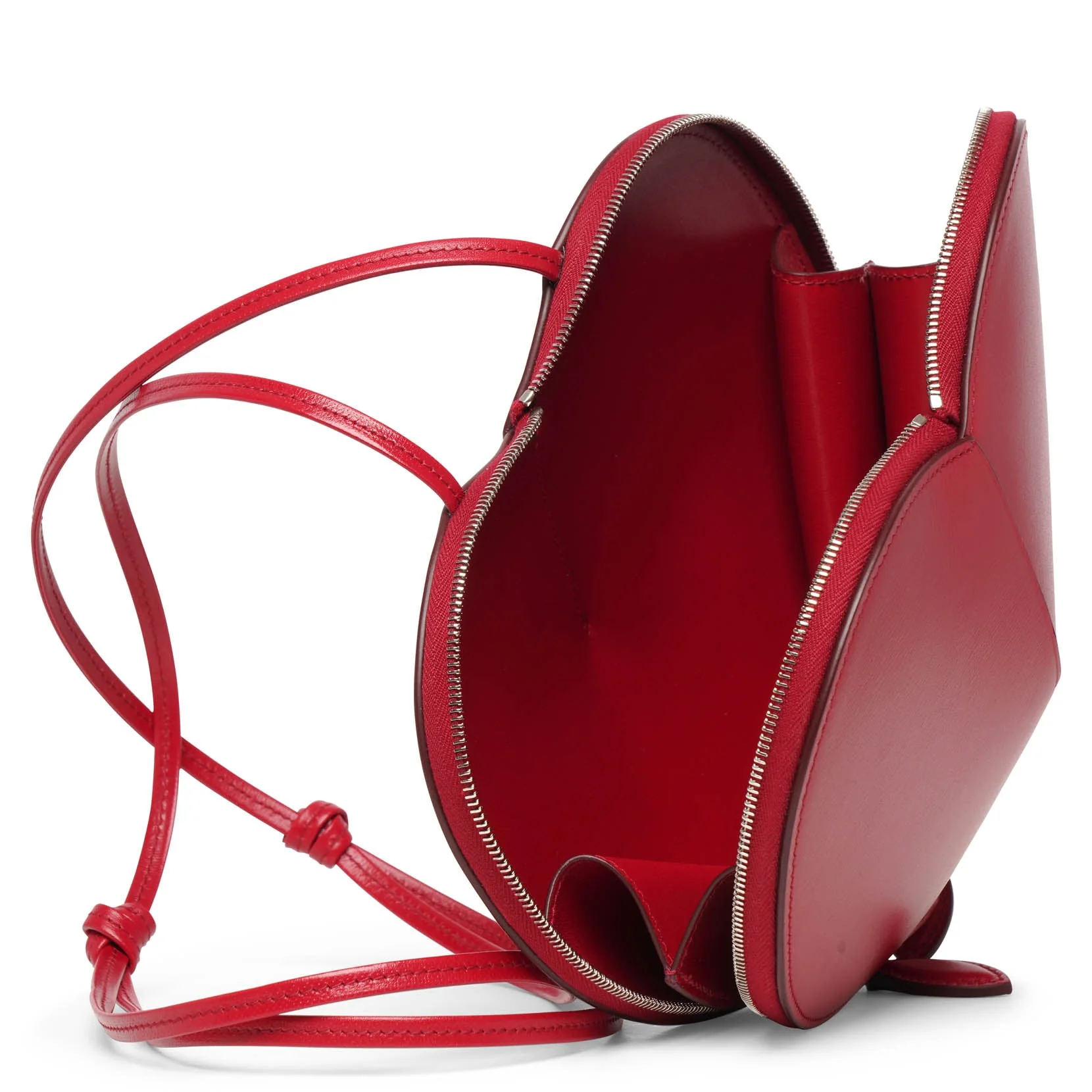 Le Coeur red leather crossbody bag - Image 6