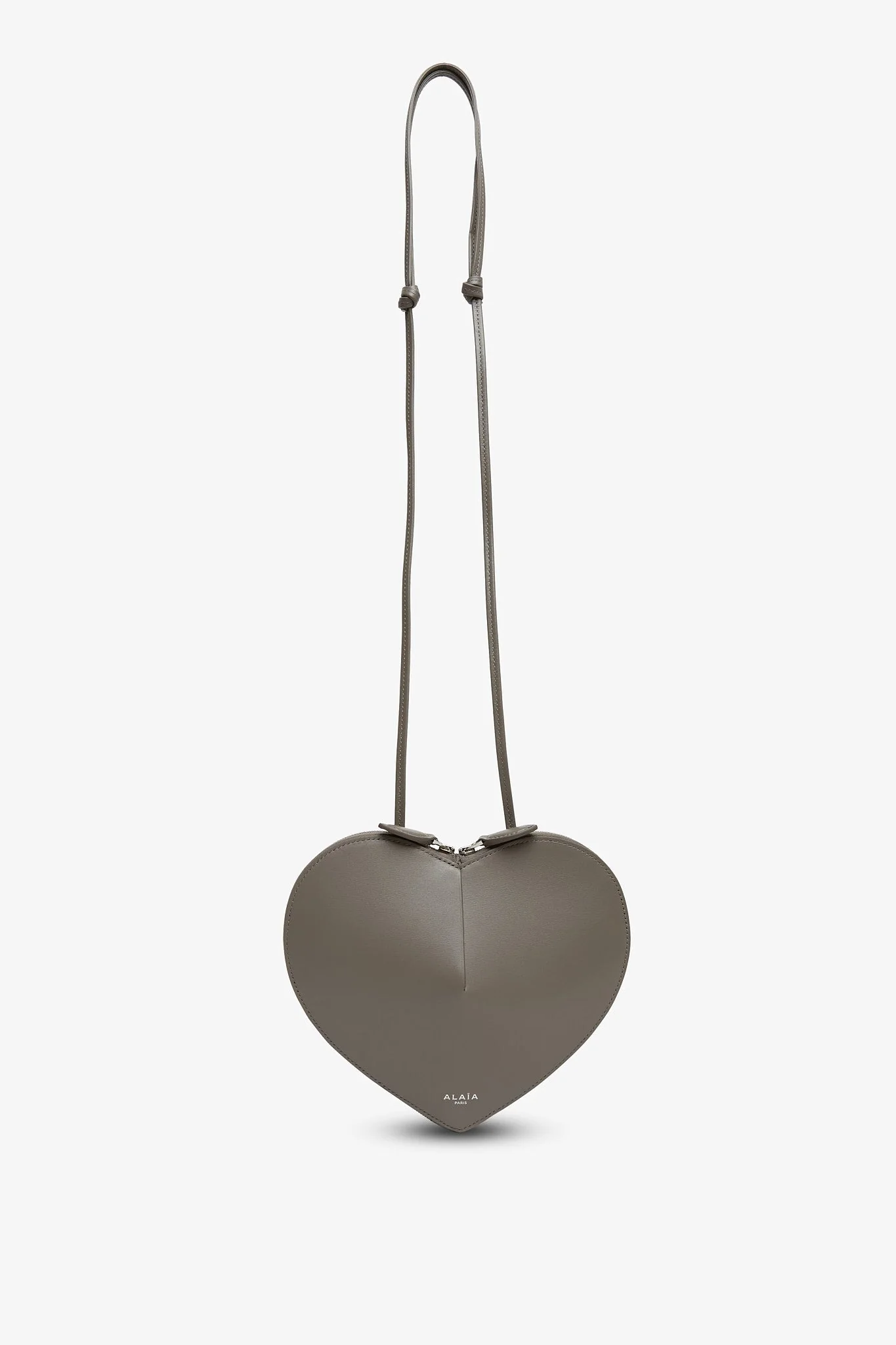 Le Coeur taupe leather crossbody bag - Image 3