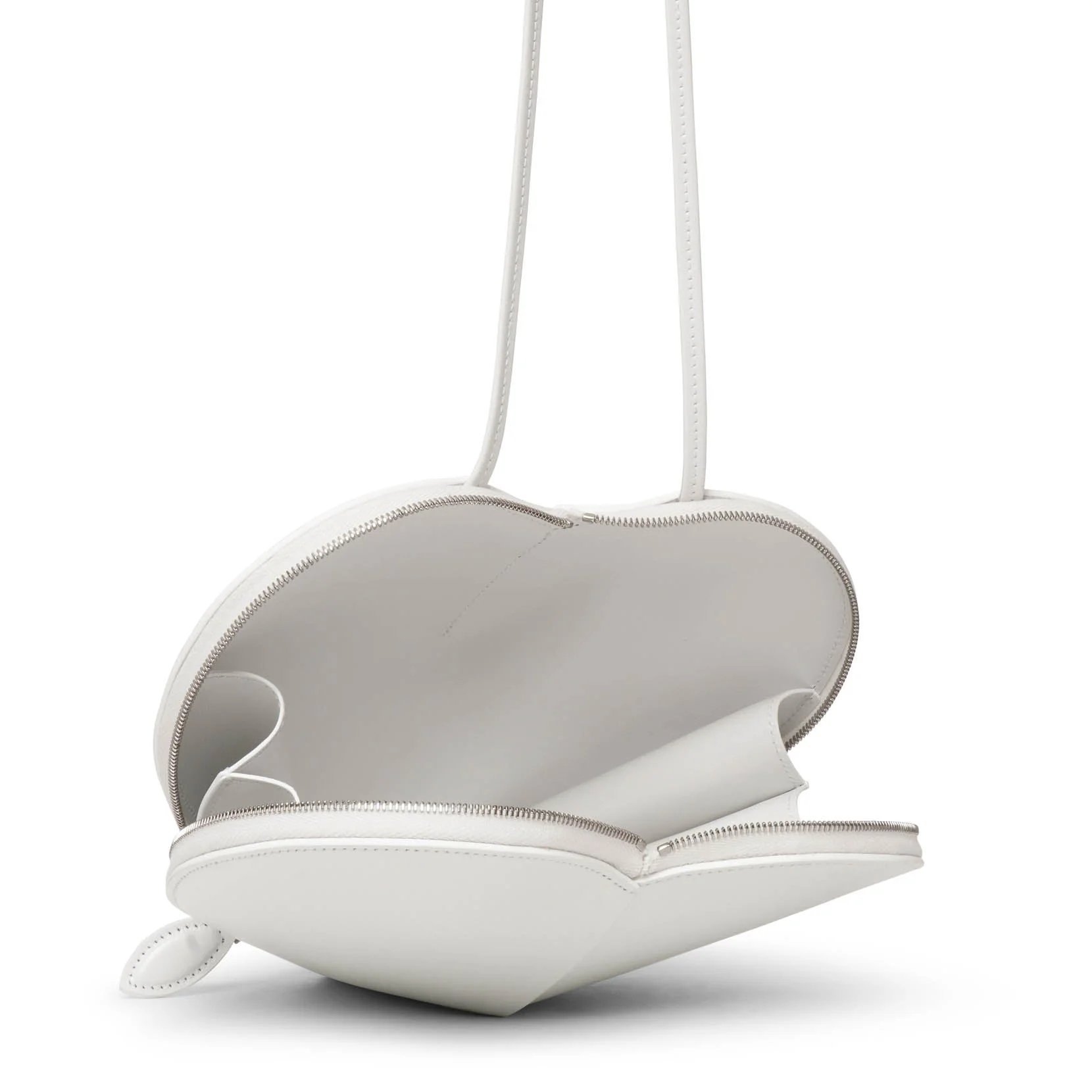 Le Coeur white leather crossbody bag - Image 5
