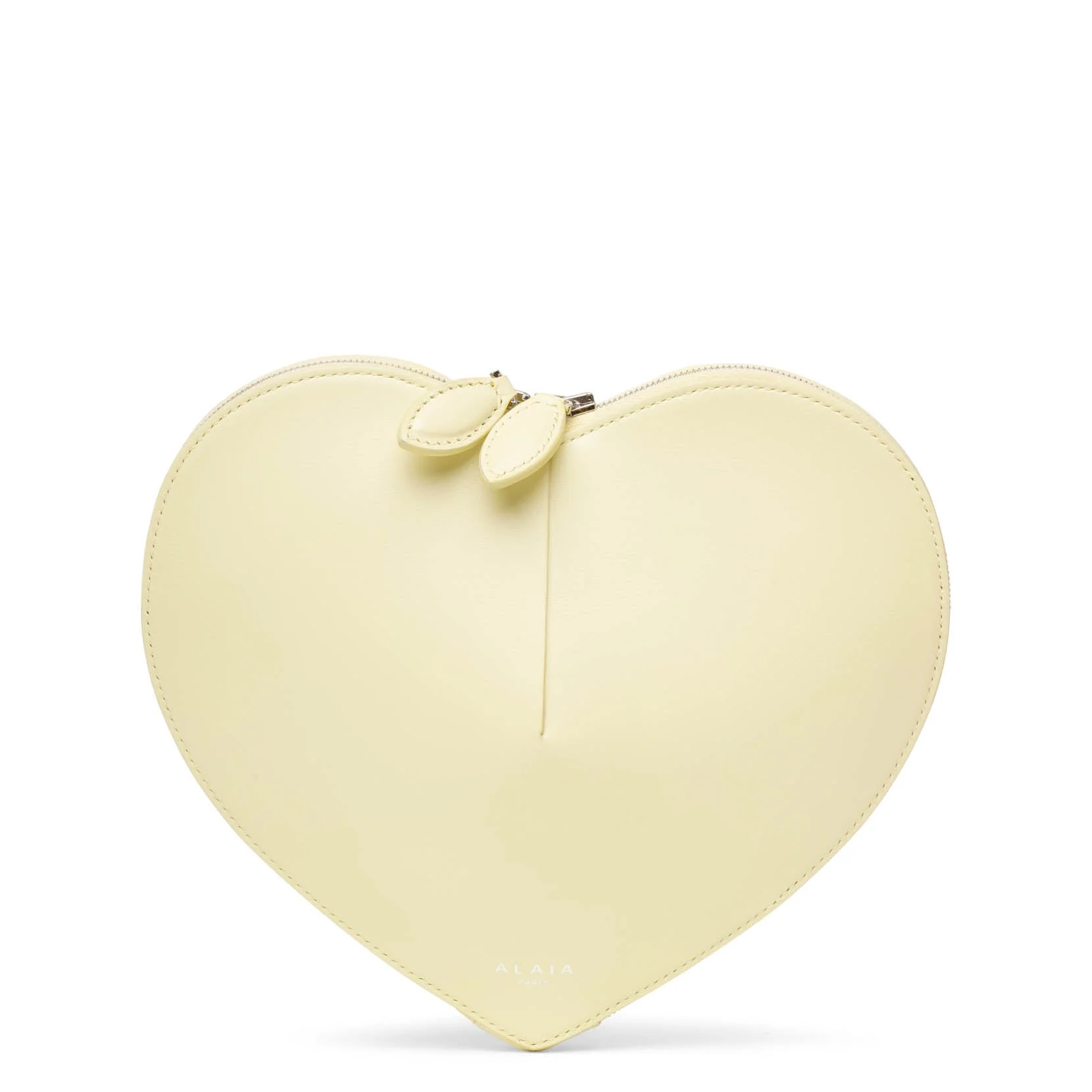 Le Coeur yellow leather crossbody bag