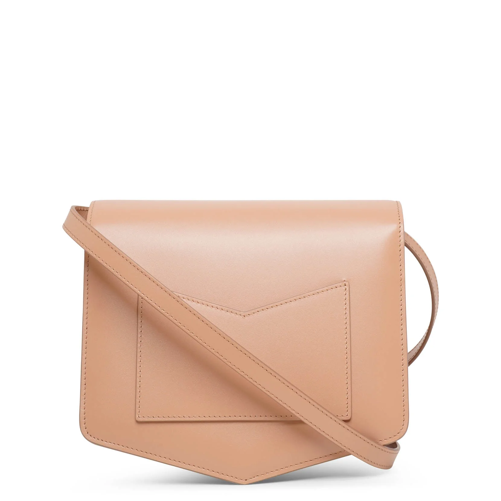 Le Papa beige box calf leather bag - Image 5