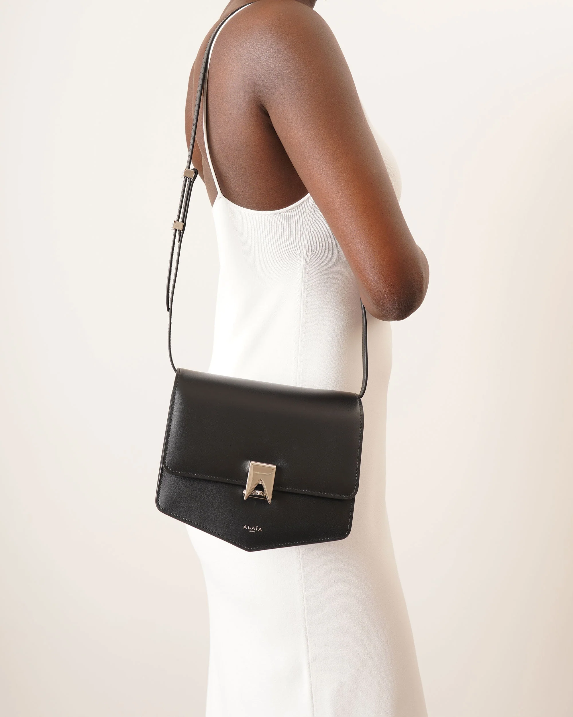 Le Papa medium black leather bag - Image 2