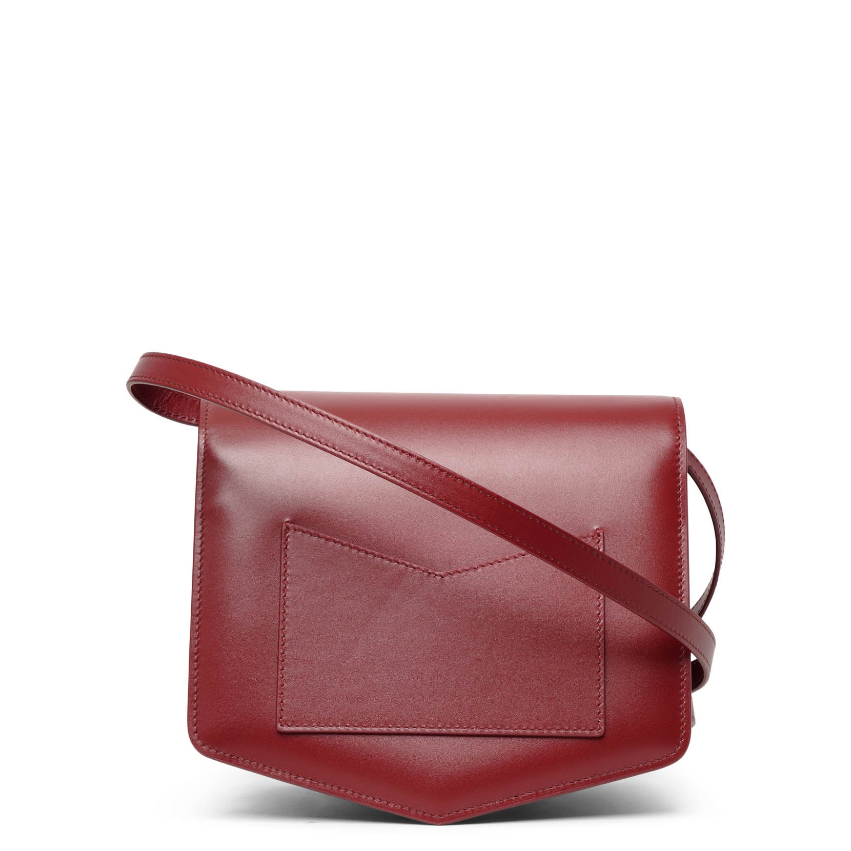 Le Papa medium dark red leather bag - Image 5