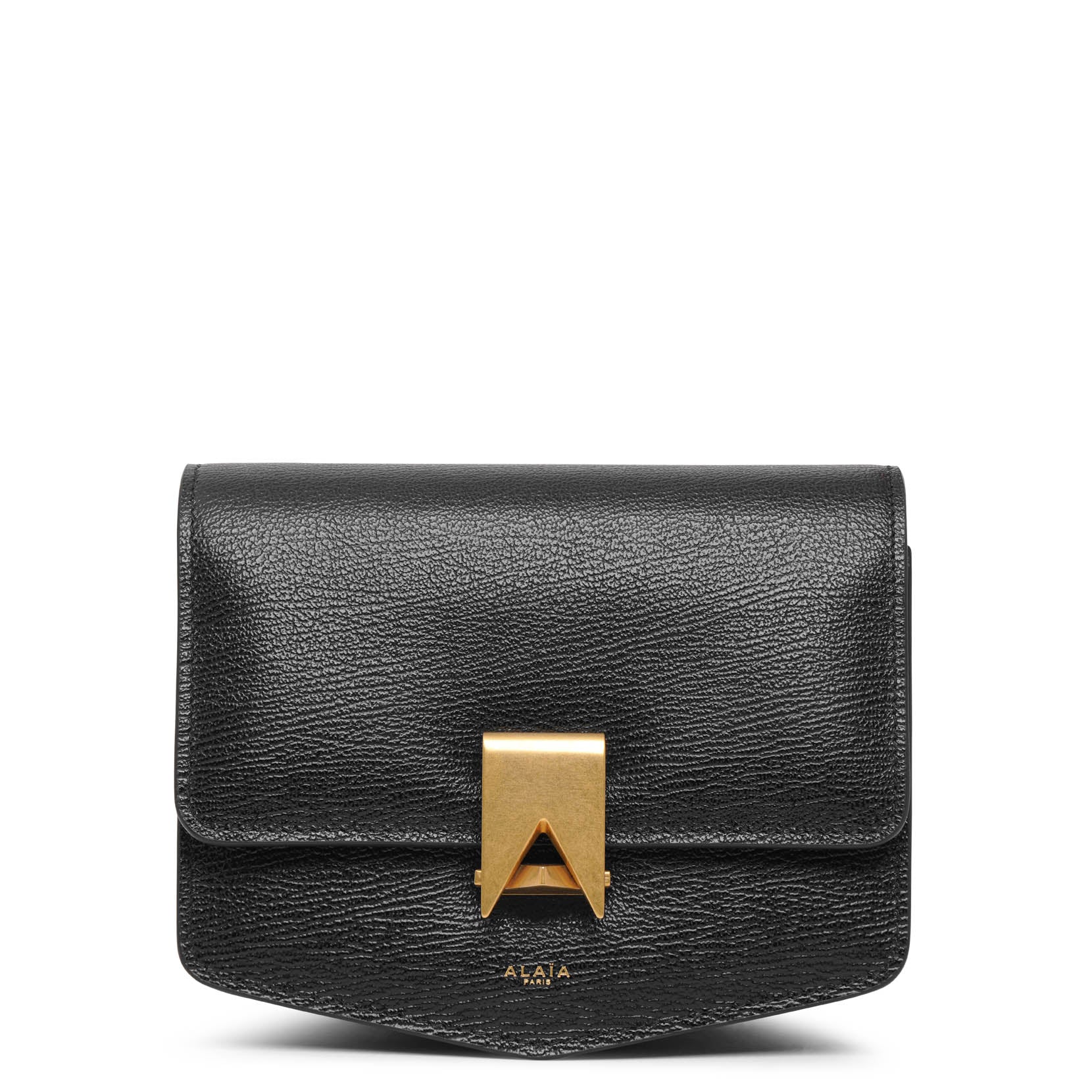Le Papa Small black grained leather bag - Image 3
