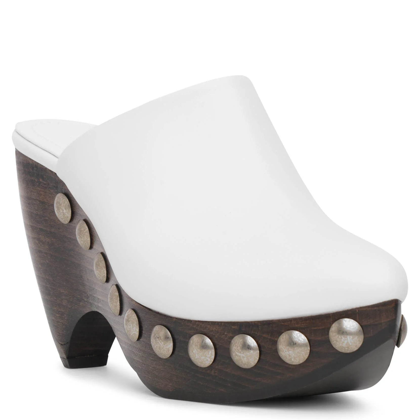 Le Sabot white leather clogs - Image 3