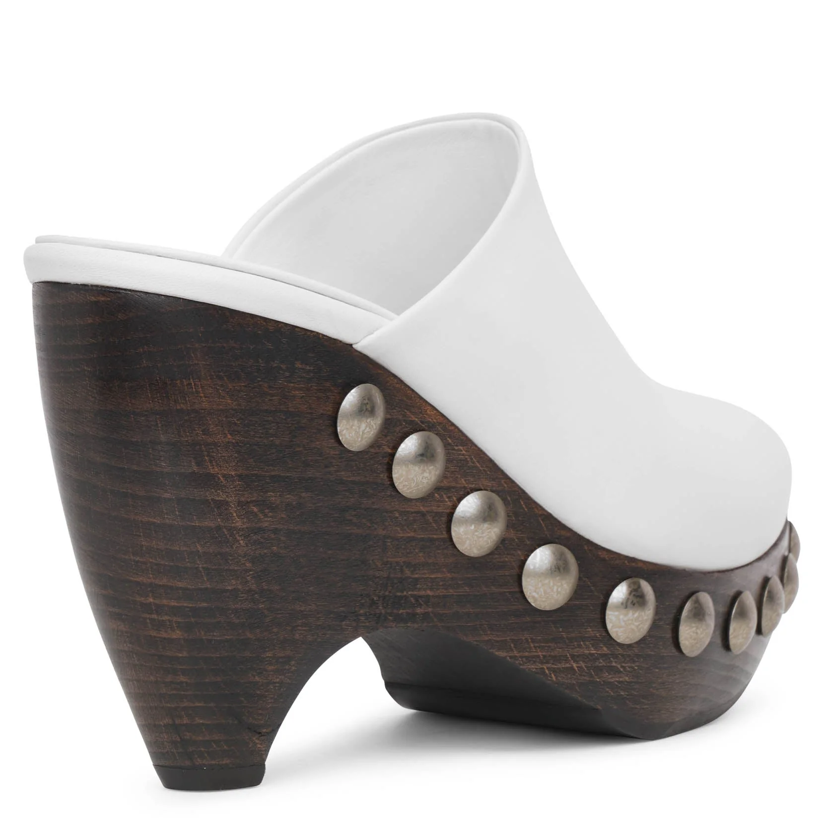 Le Sabot white leather clogs - Image 4