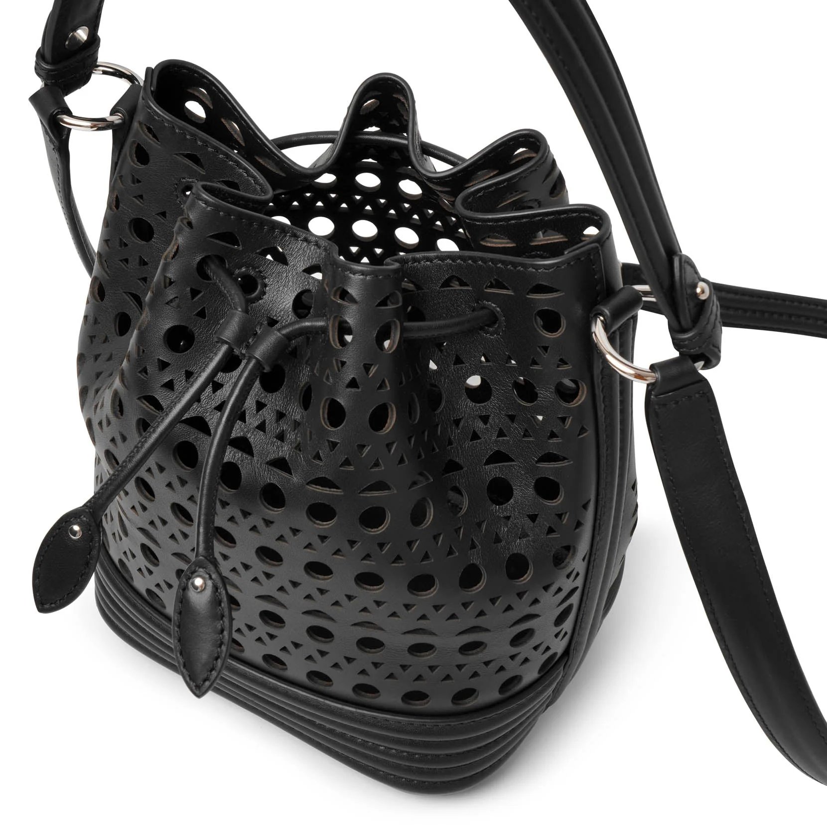 Le Seau Small black vienne bucket bag - Image 6