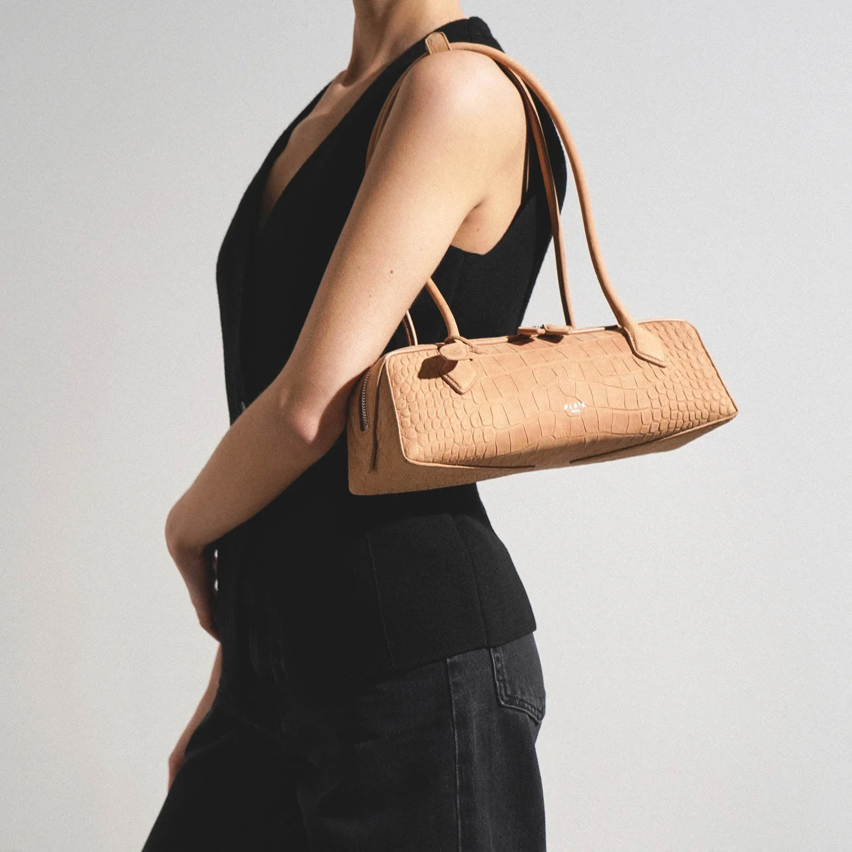 Le Teckel beige leather bag - Image 6
