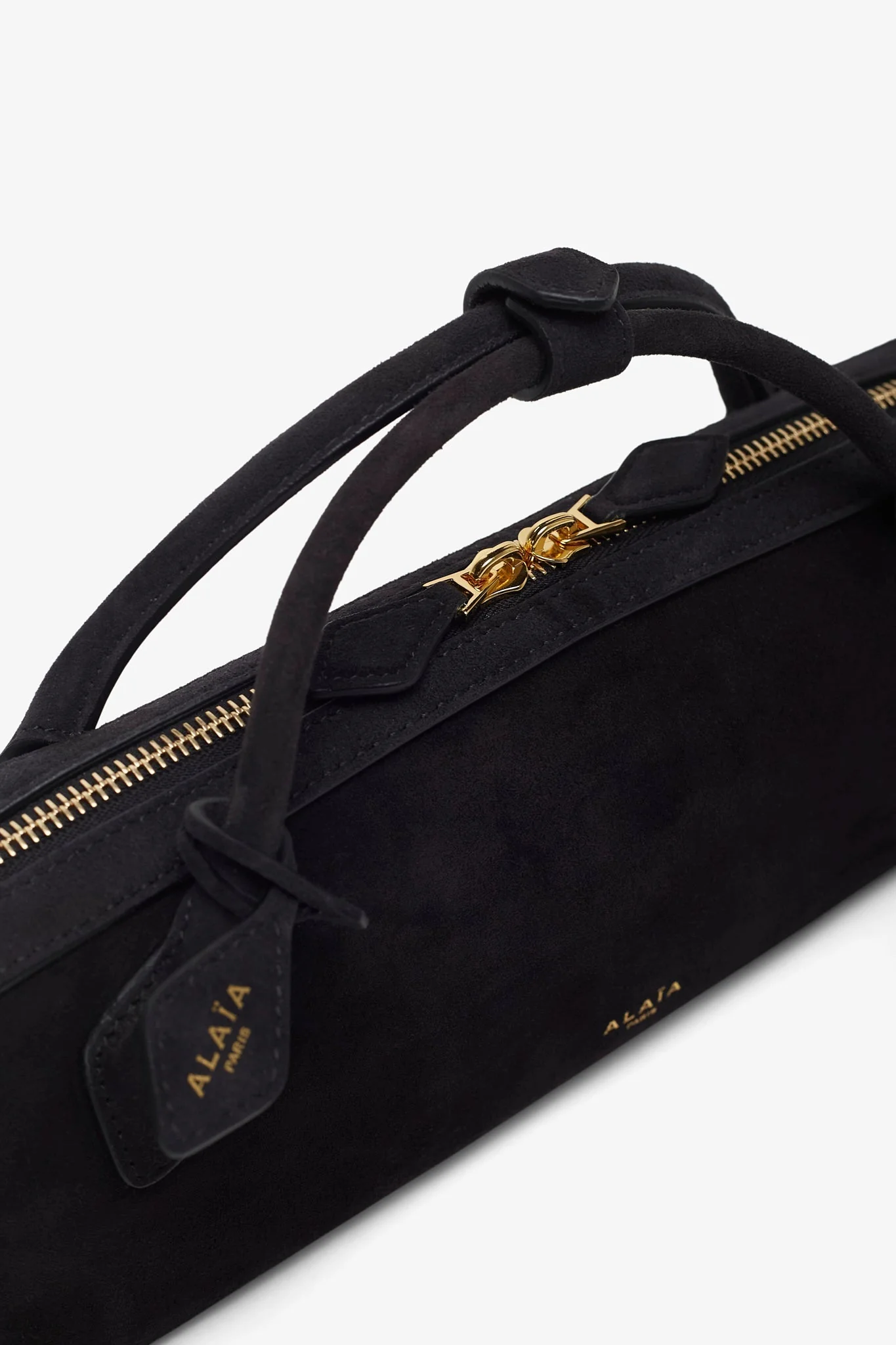 Le Teckel black suede clutch - Image 4