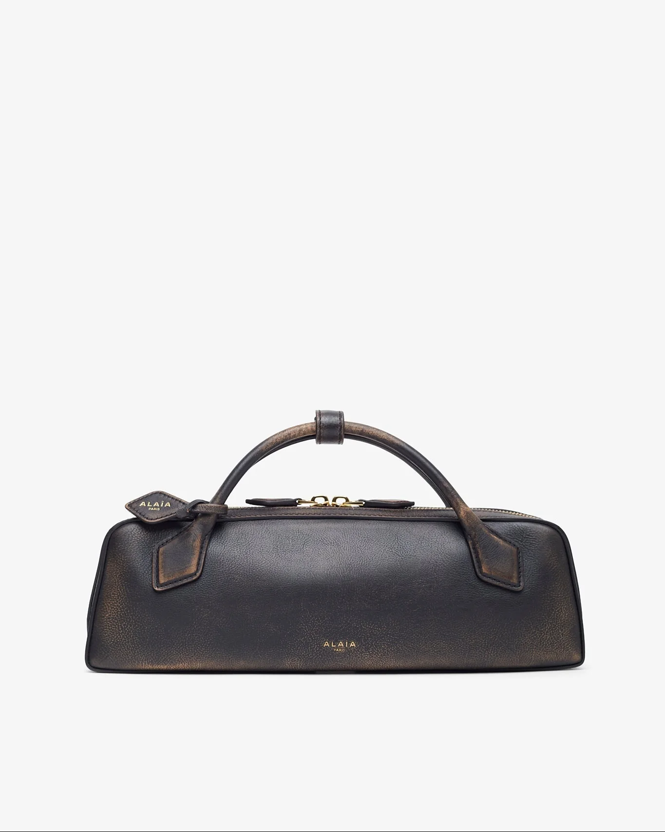 Le Teckel ebony black clutch