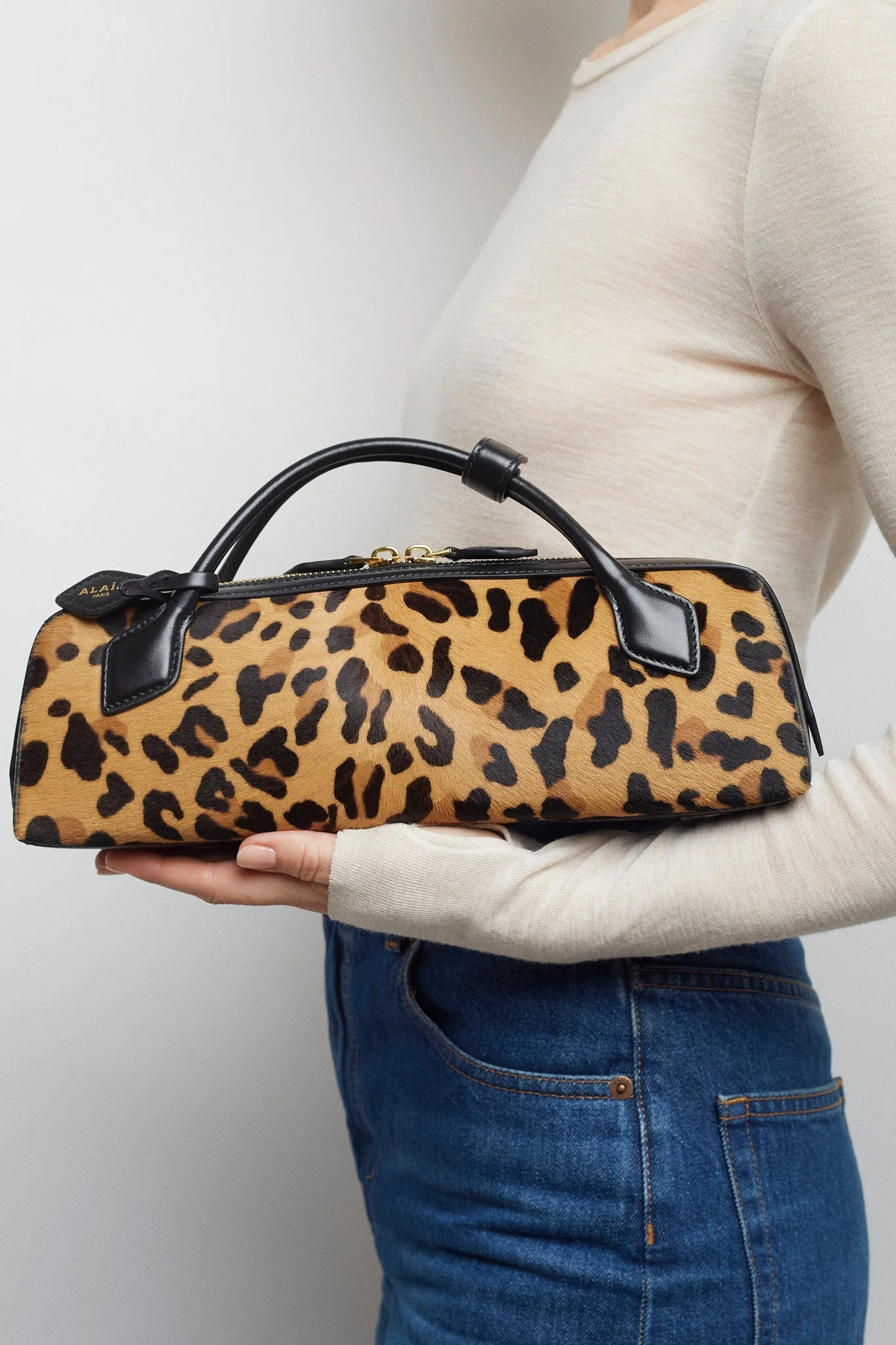 Le Teckel leopard brown clutch - Image 5