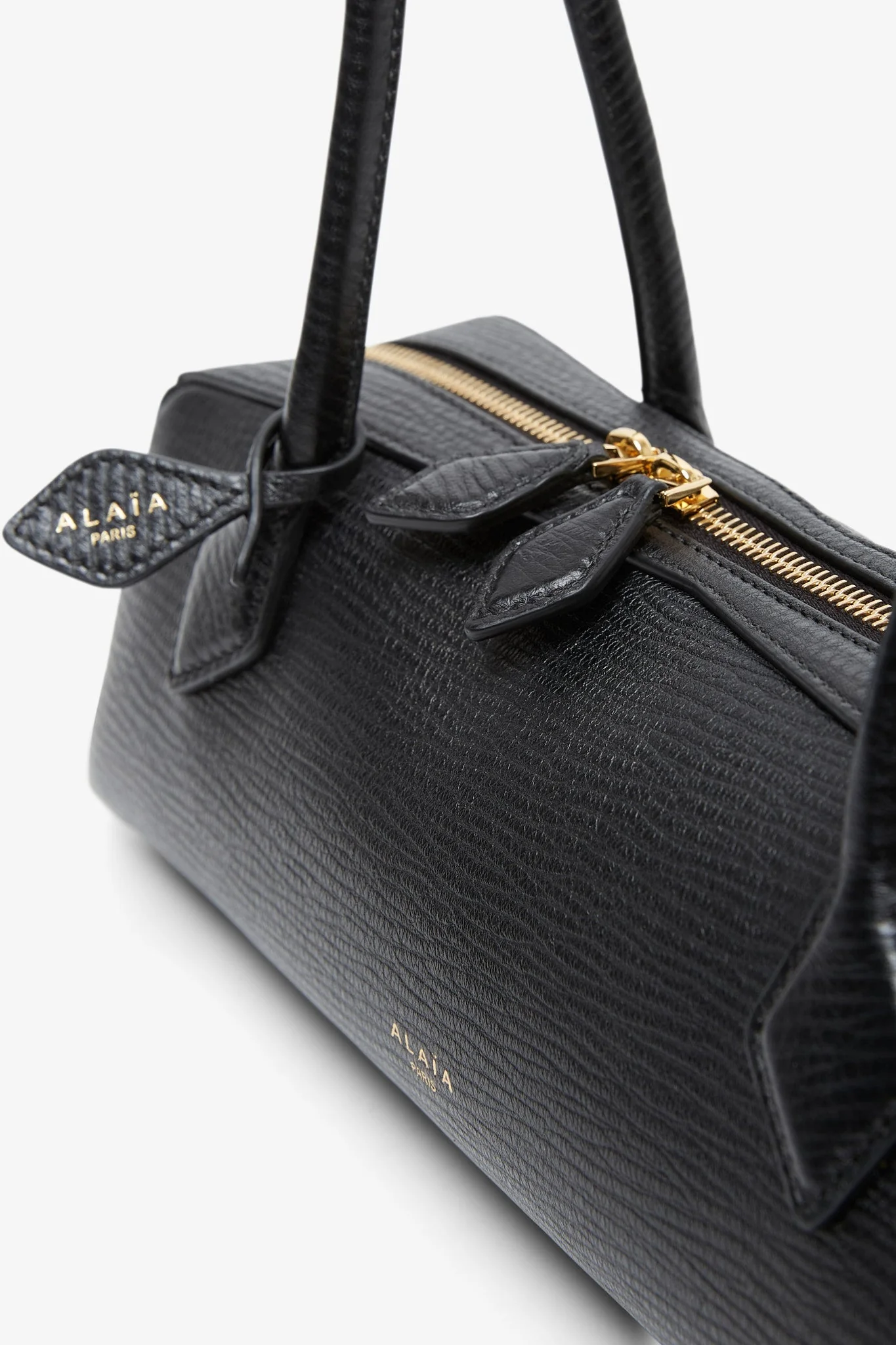 Le Teckel medium black leather bag - Image 4