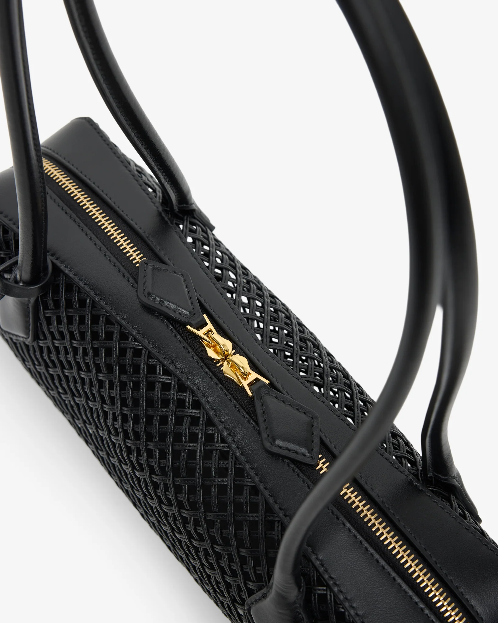 Le Teckel medium black leather bag - Image 3