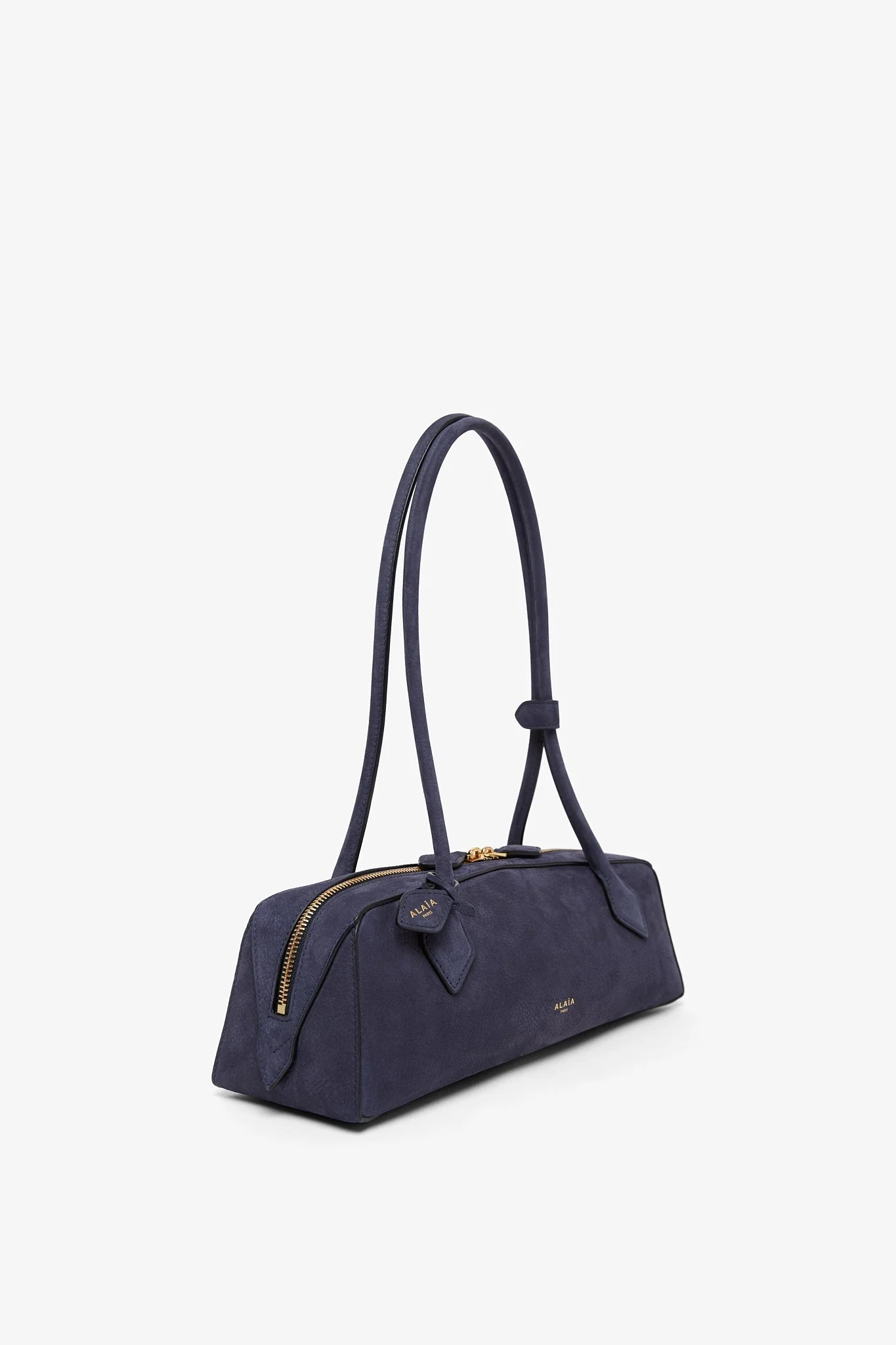 Le Teckel medium dark blue nubuck bag - Image 3