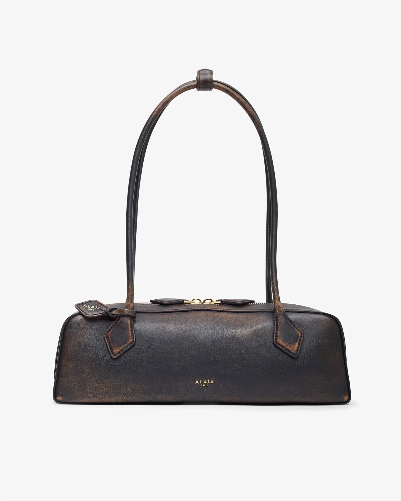Le Teckel Medium ebony black bag
