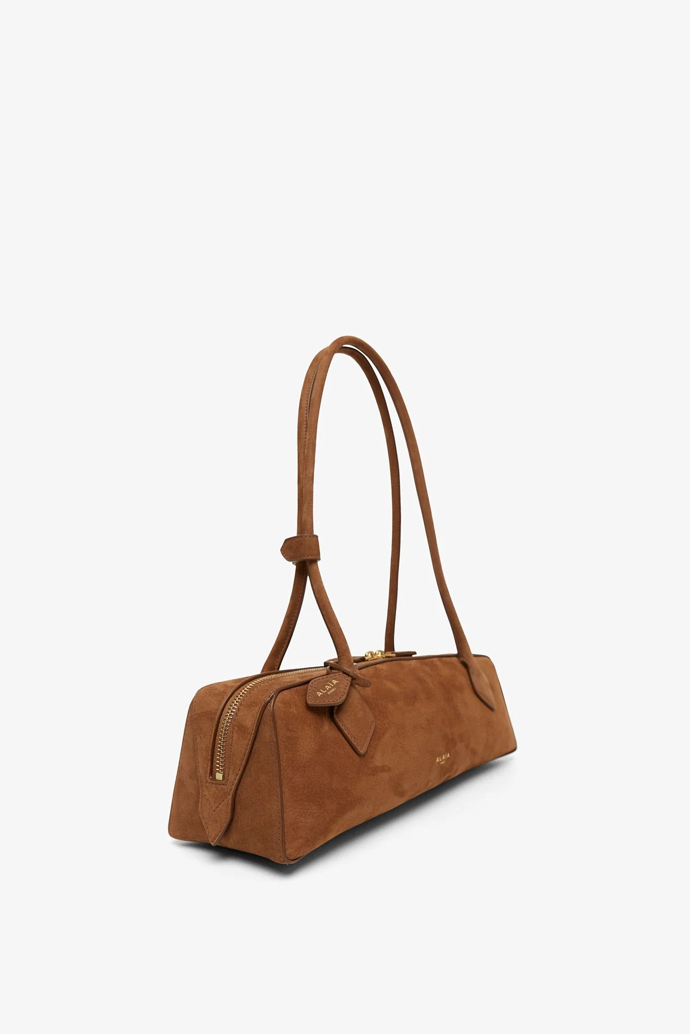Le Teckel Medium light brown suede bag - Image 3