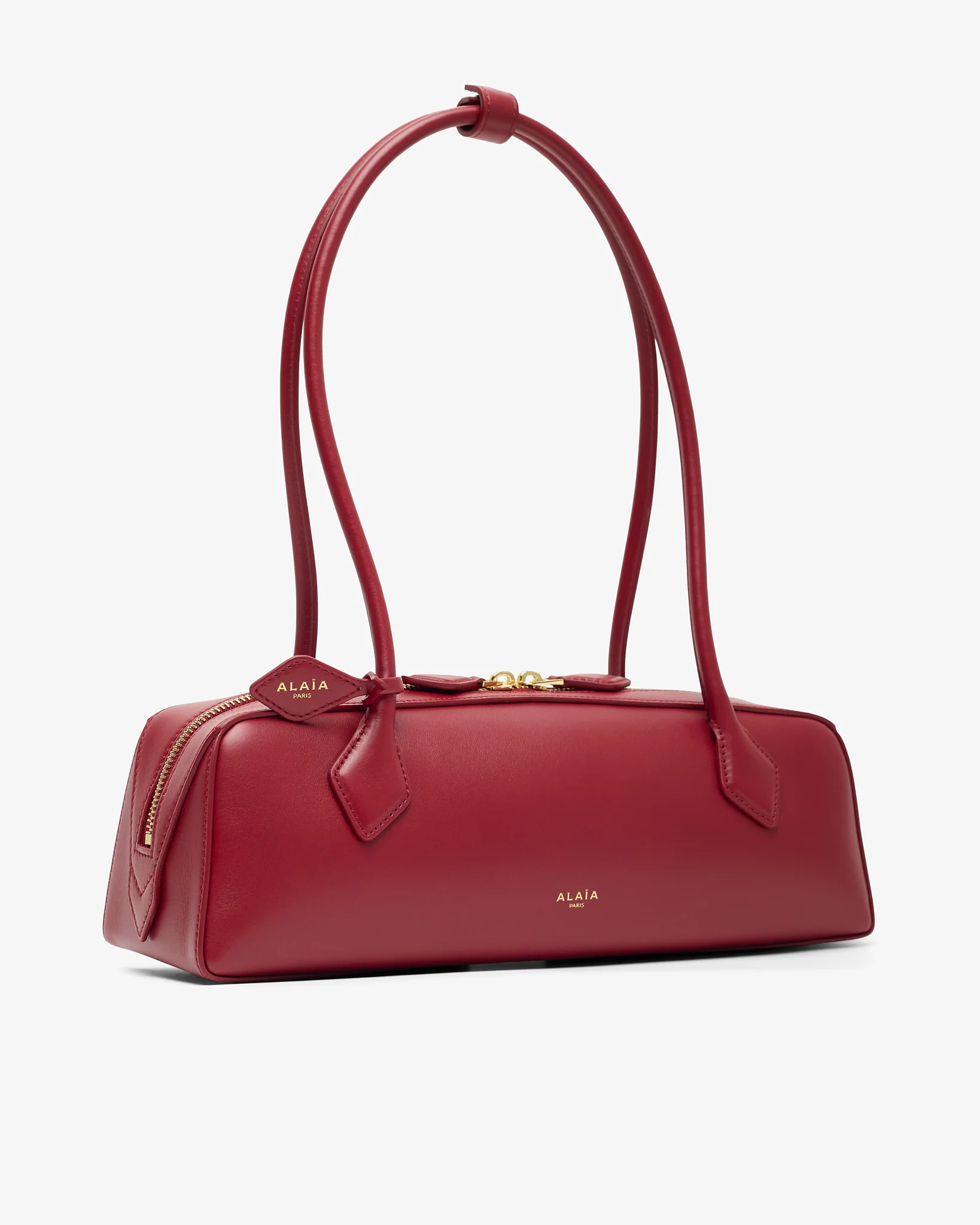 Le Teckel Medium red smooth leather bag - Image 2