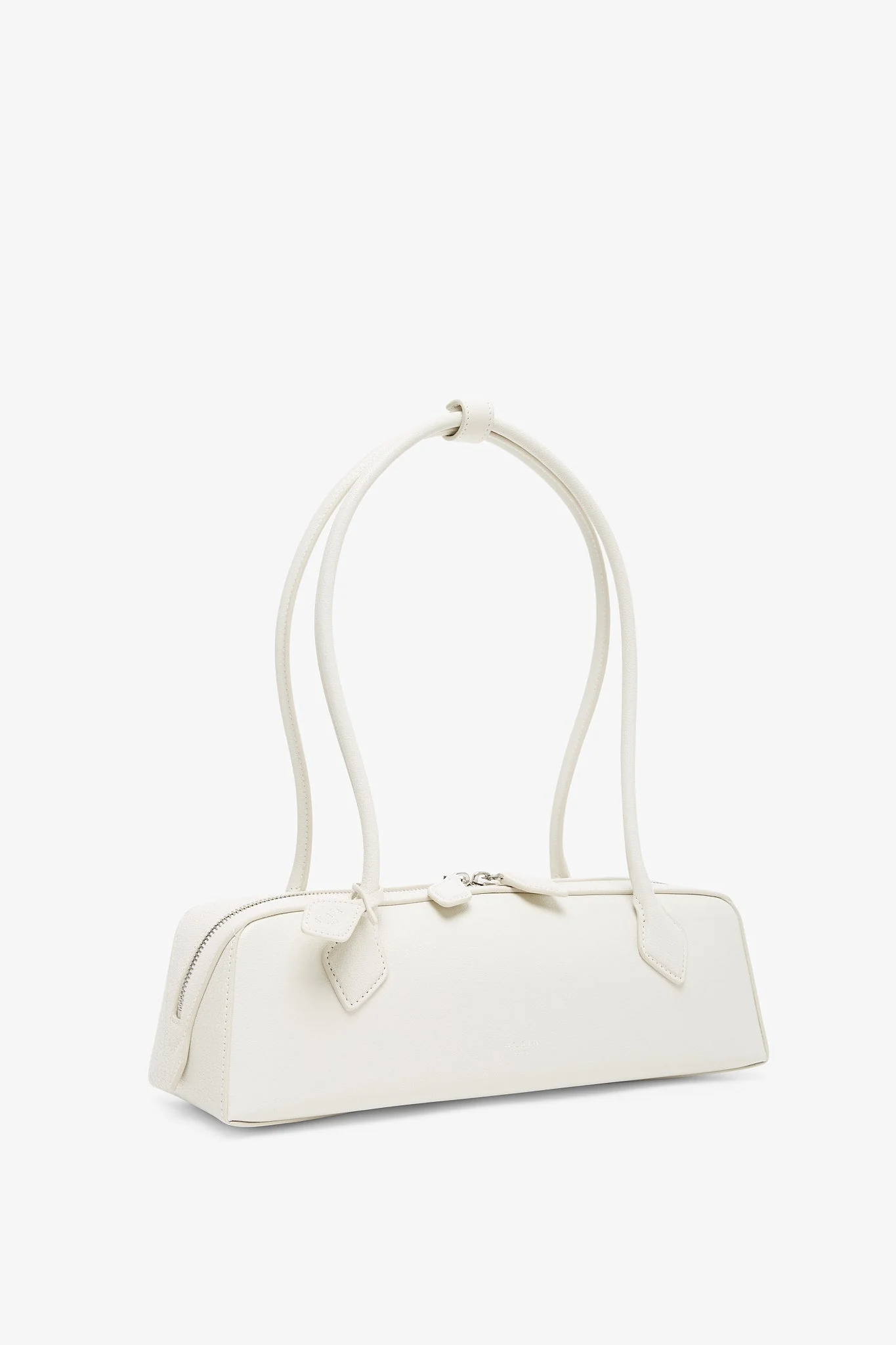 Le Teckel Medium white leather bag - Image 3